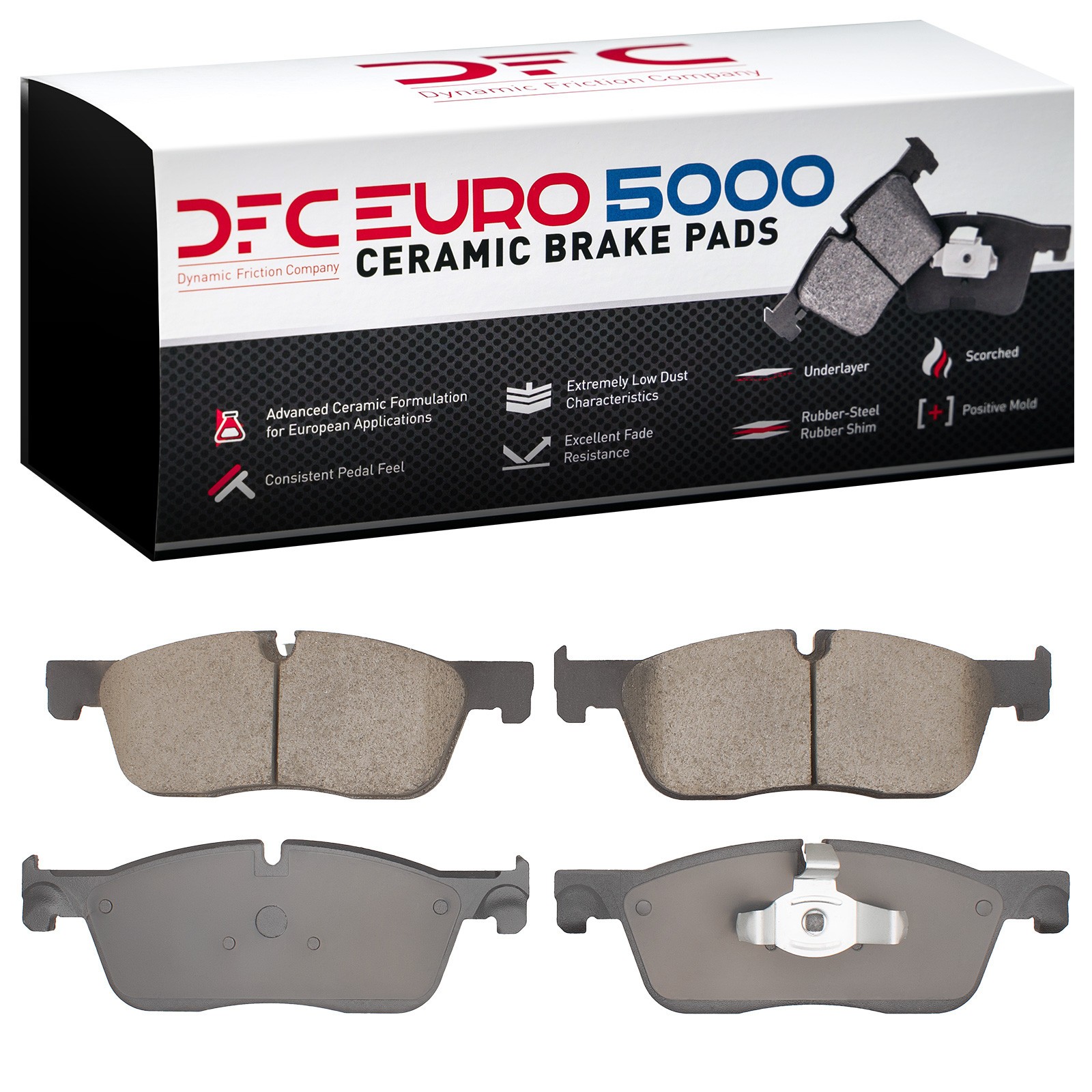 DYN 1600-1838-00 DFC EURO 5000 Ceramic Brake Pads - Image 2