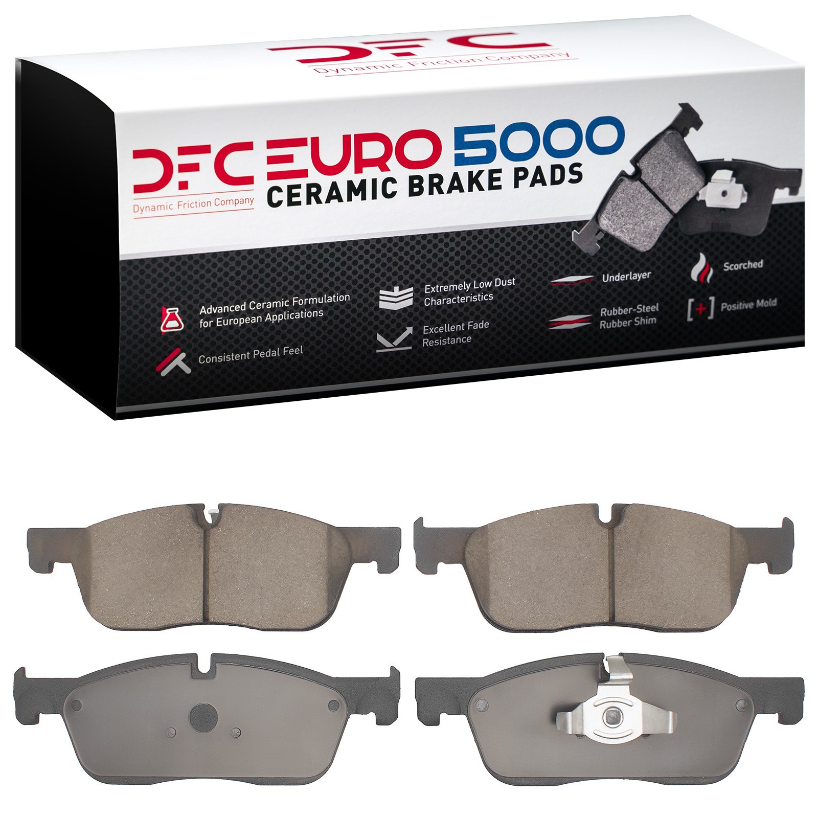 DYN 1600-1838-10 DFC EURO 5000 Ceramic Brake Pads - Image 2