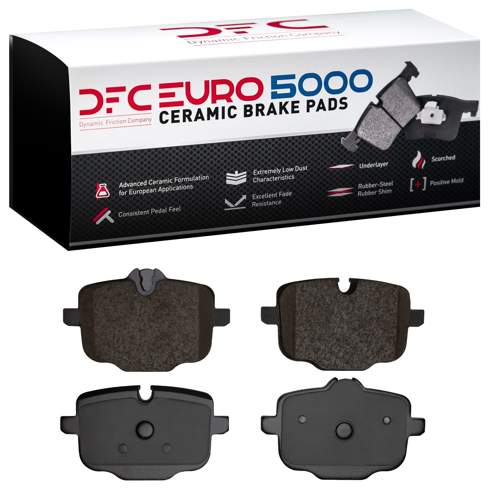DYN 1600-1850-00 DFC EURO 5000 Ceramic Brake Pads - Image 2