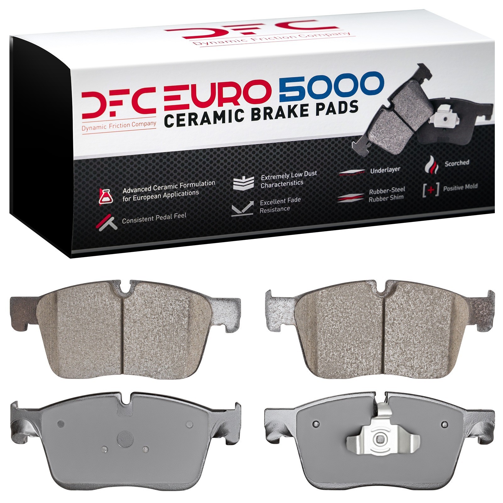 DYN 1600-1861-00 DFC EURO 5000 Ceramic Brake Pads - Image 2