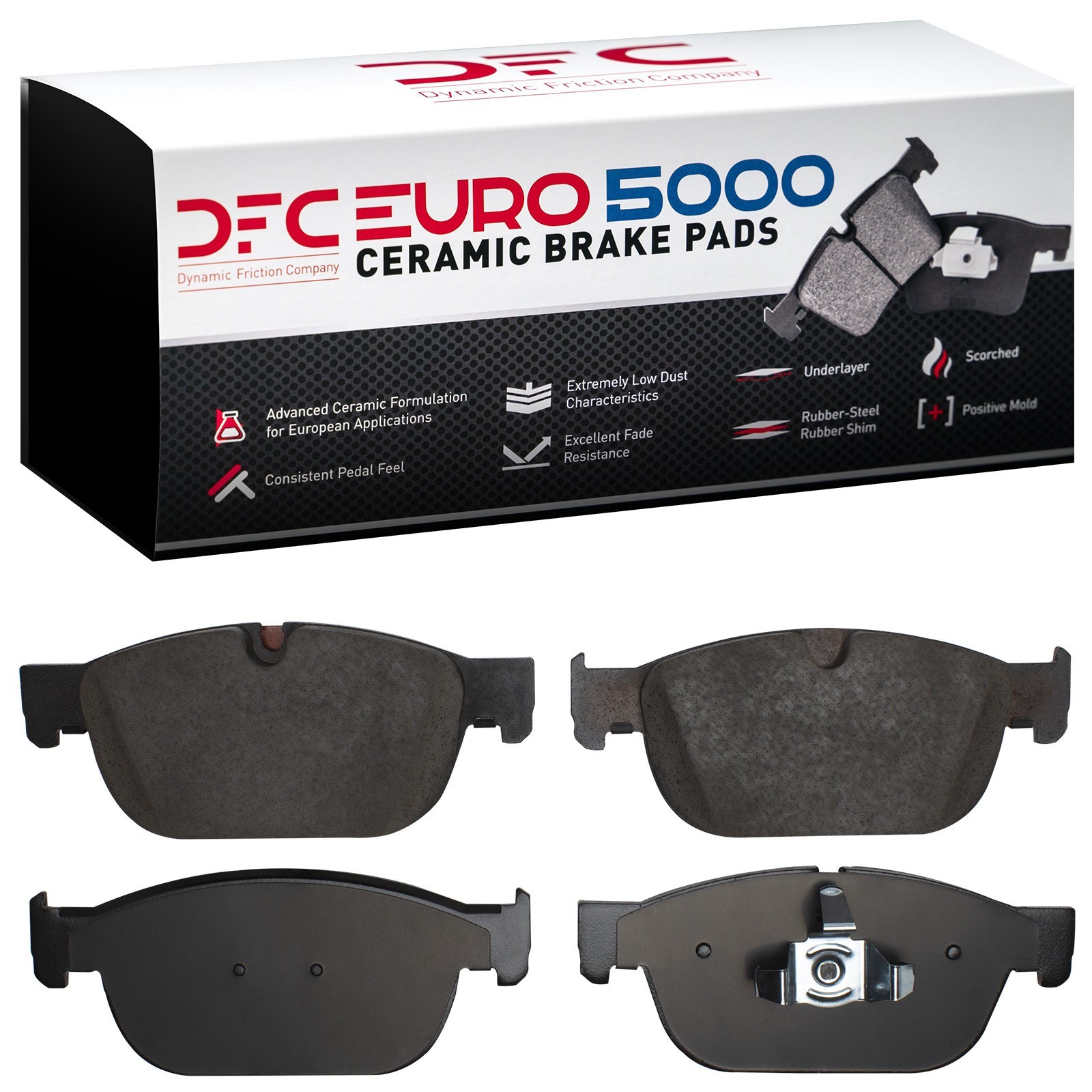 DYN 1600-1865-00 DFC EURO 5000 Ceramic Brake Pads - Image 2