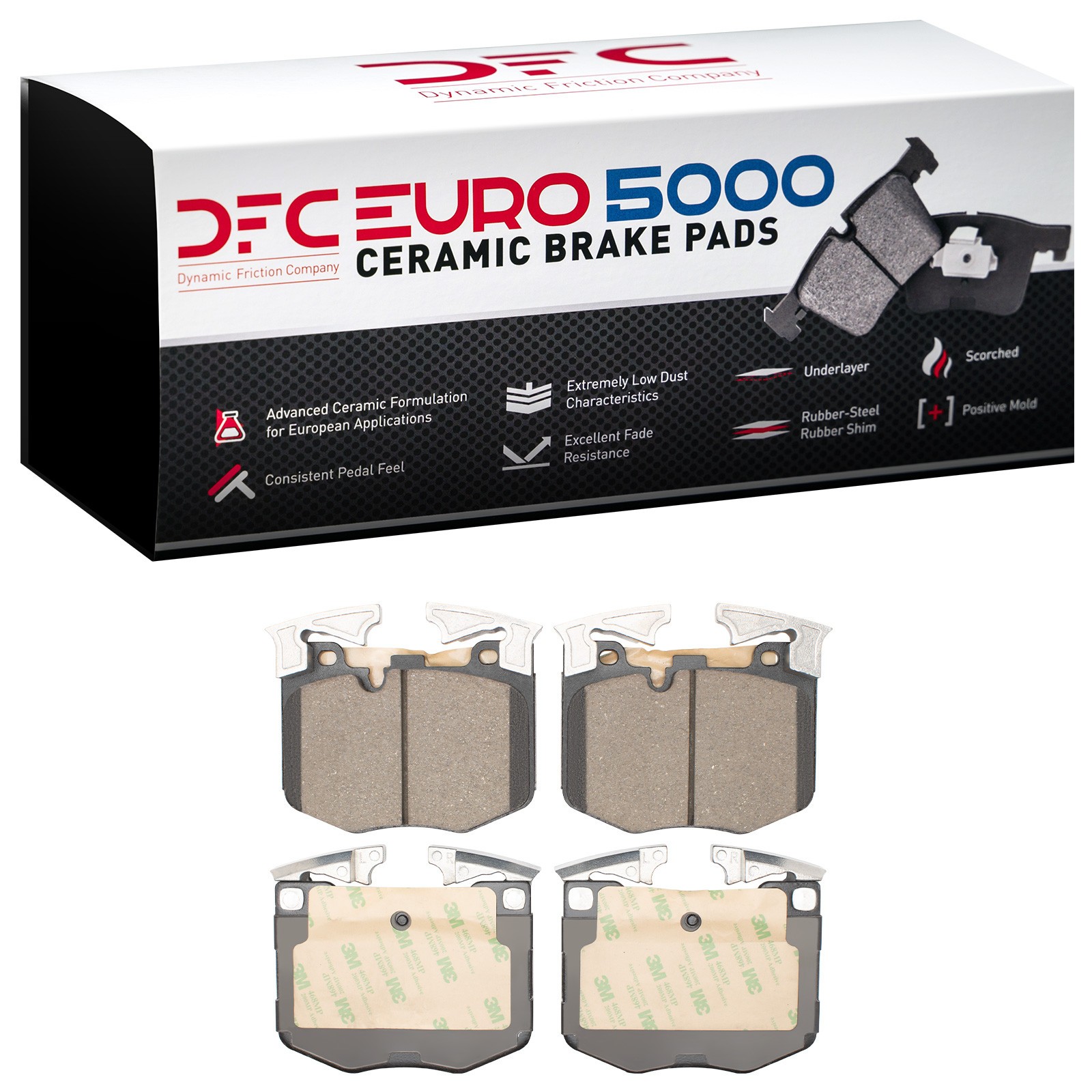 DYN-1600-1867-00 DFC EURO 5000 Ceramic Brake Pads - Image 2