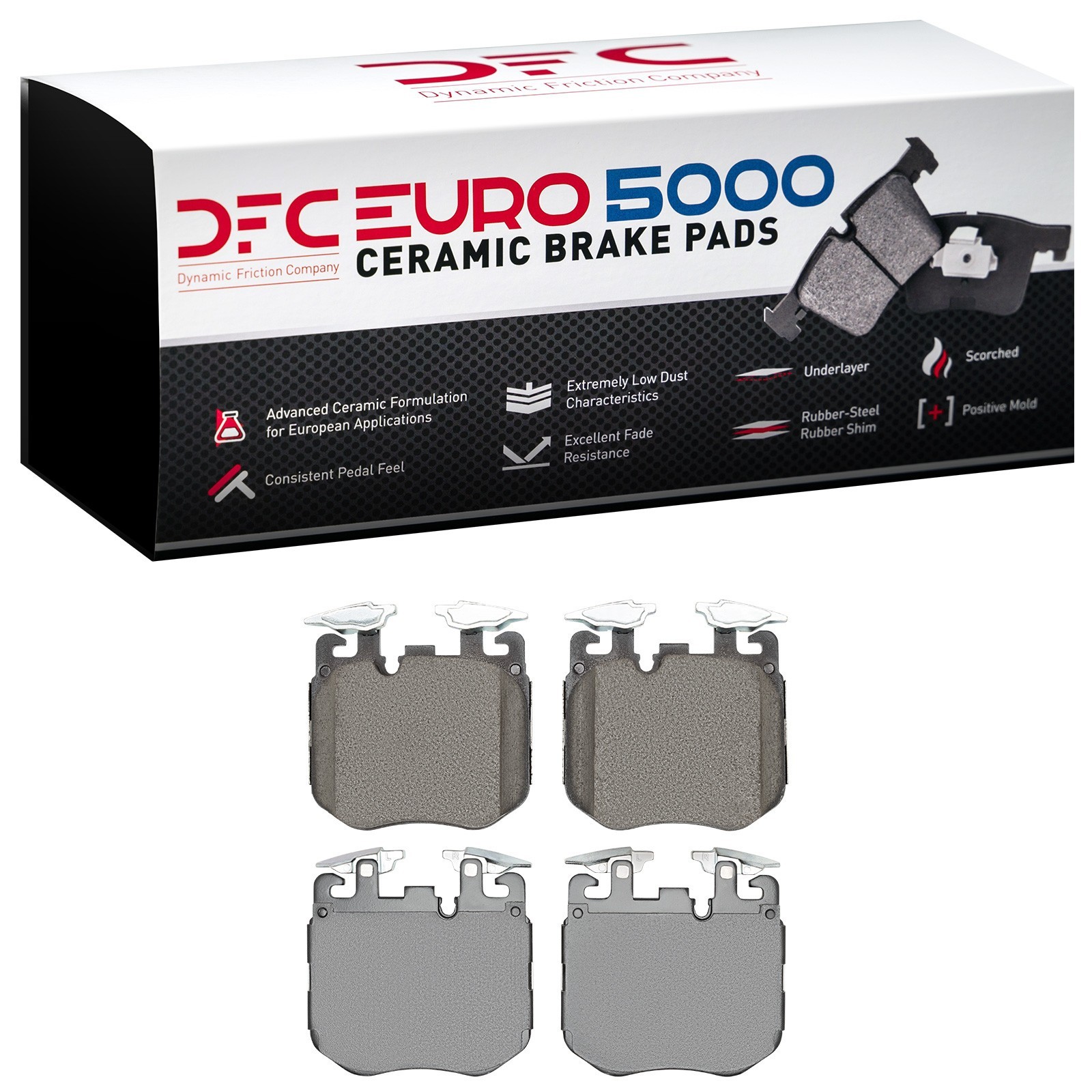 DYN 1600-1868-00 DFC EURO 5000 Ceramic Brake Pads - Image 2