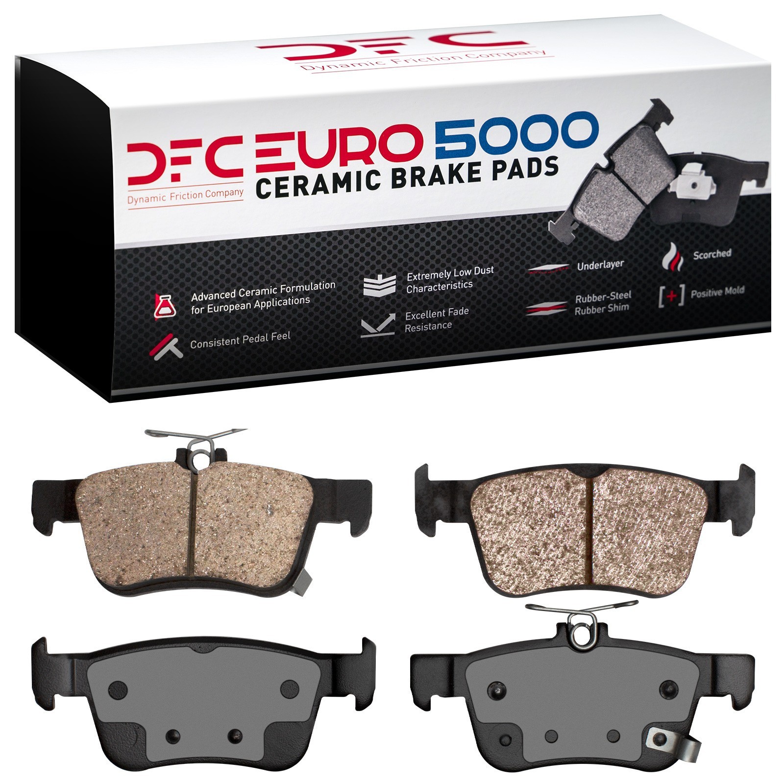 DYN 1600-1878-00 DFC EURO 5000 Ceramic Brake Pads - Image 2