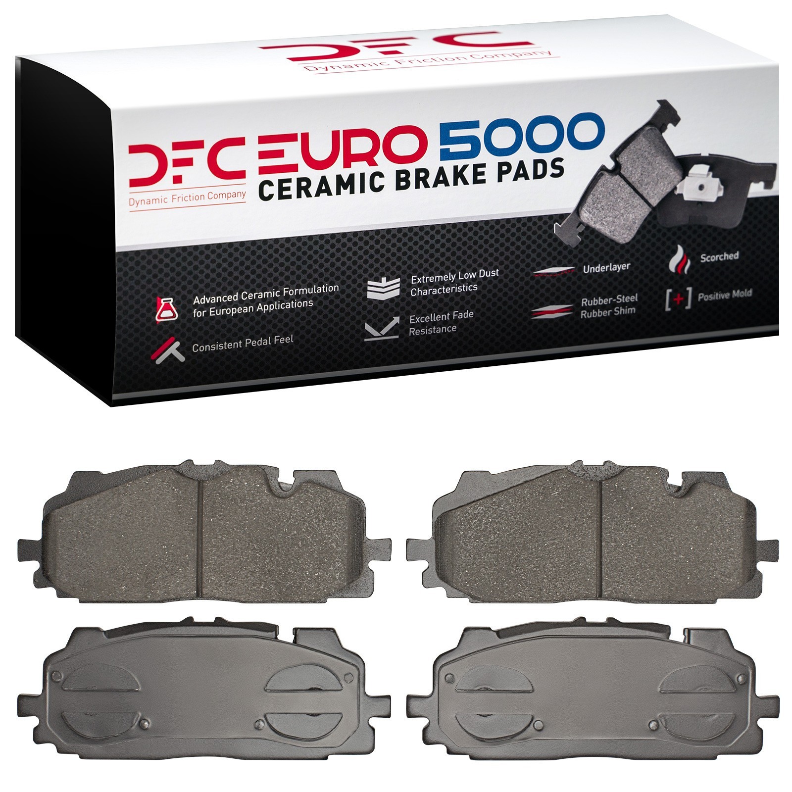 DYN-1600-1894-00 DFC EURO 5000 Ceramic Brake Pads - Image 2