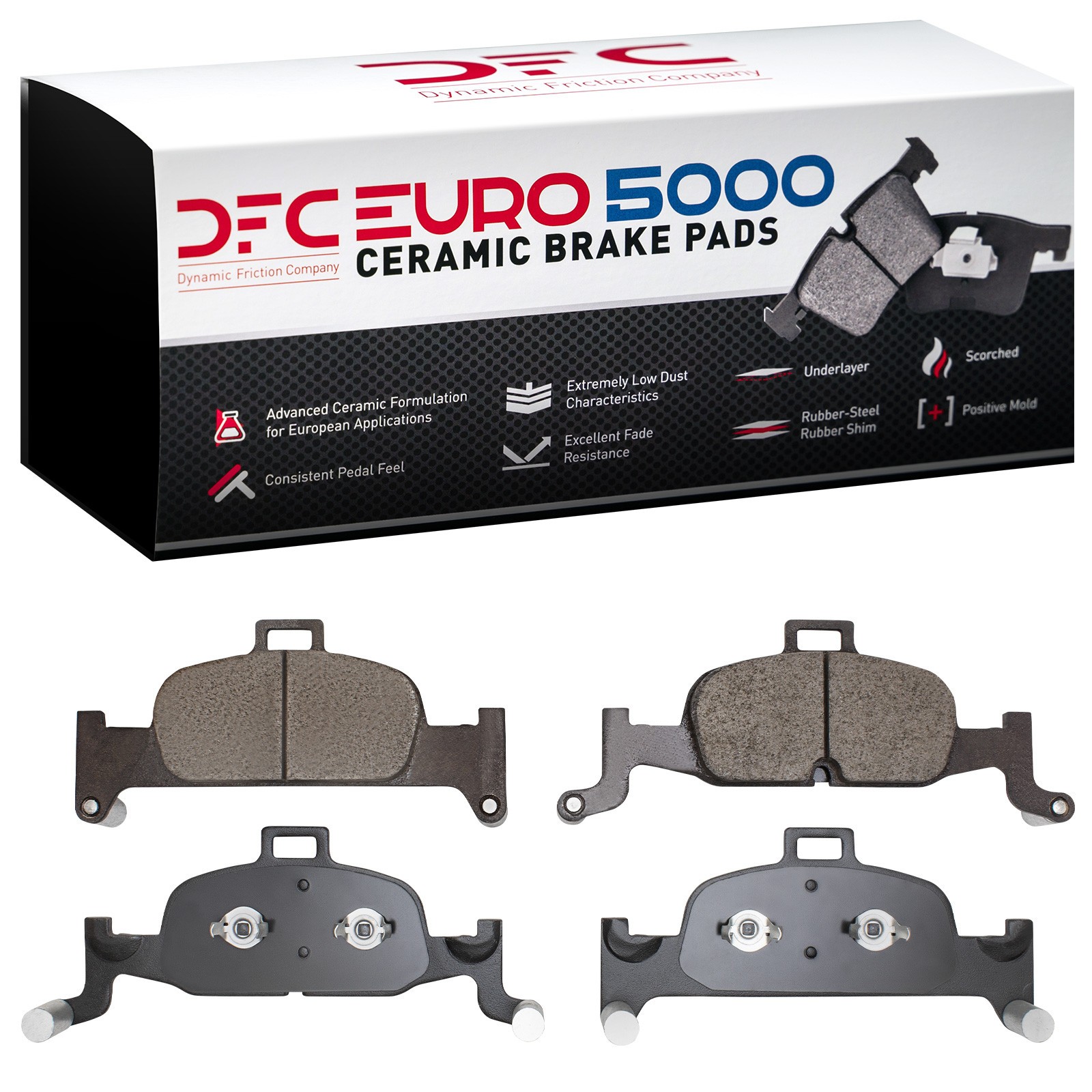 DYN 1600-1897-00 DFC EURO 5000 Ceramic Brake Pads - Image 2
