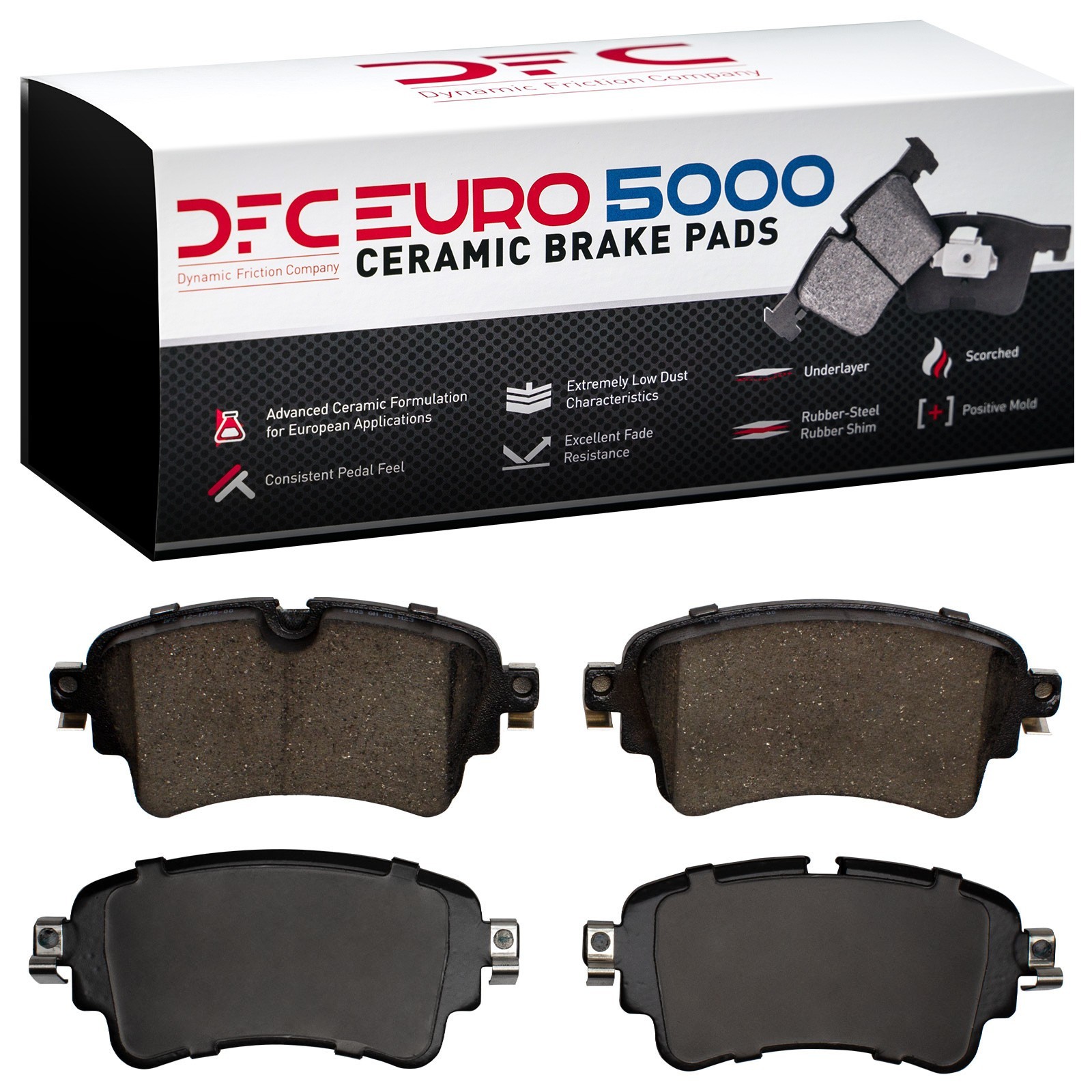 DYN 1600-1898-00 DFC EURO 5000 Ceramic Brake Pads - Image 2