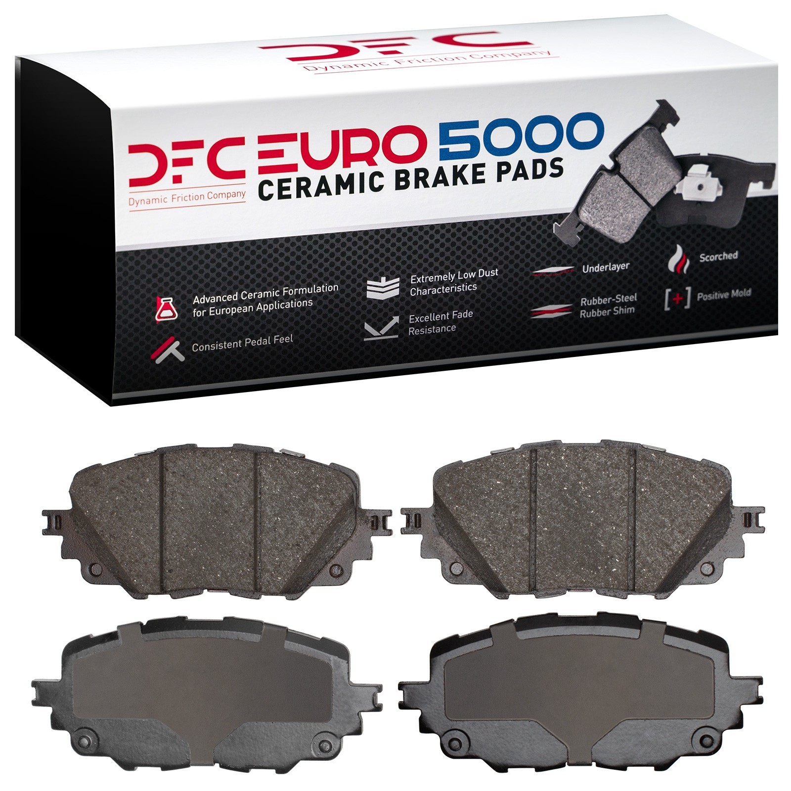 DYN 1600-1903-00 DFC EURO 5000 Ceramic Brake Pads - Image 2