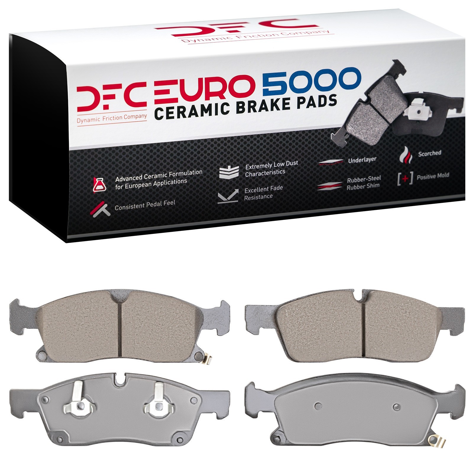 DYN 1600-1904-10 DFC EURO 5000 Ceramic Brake Pads - Image 2