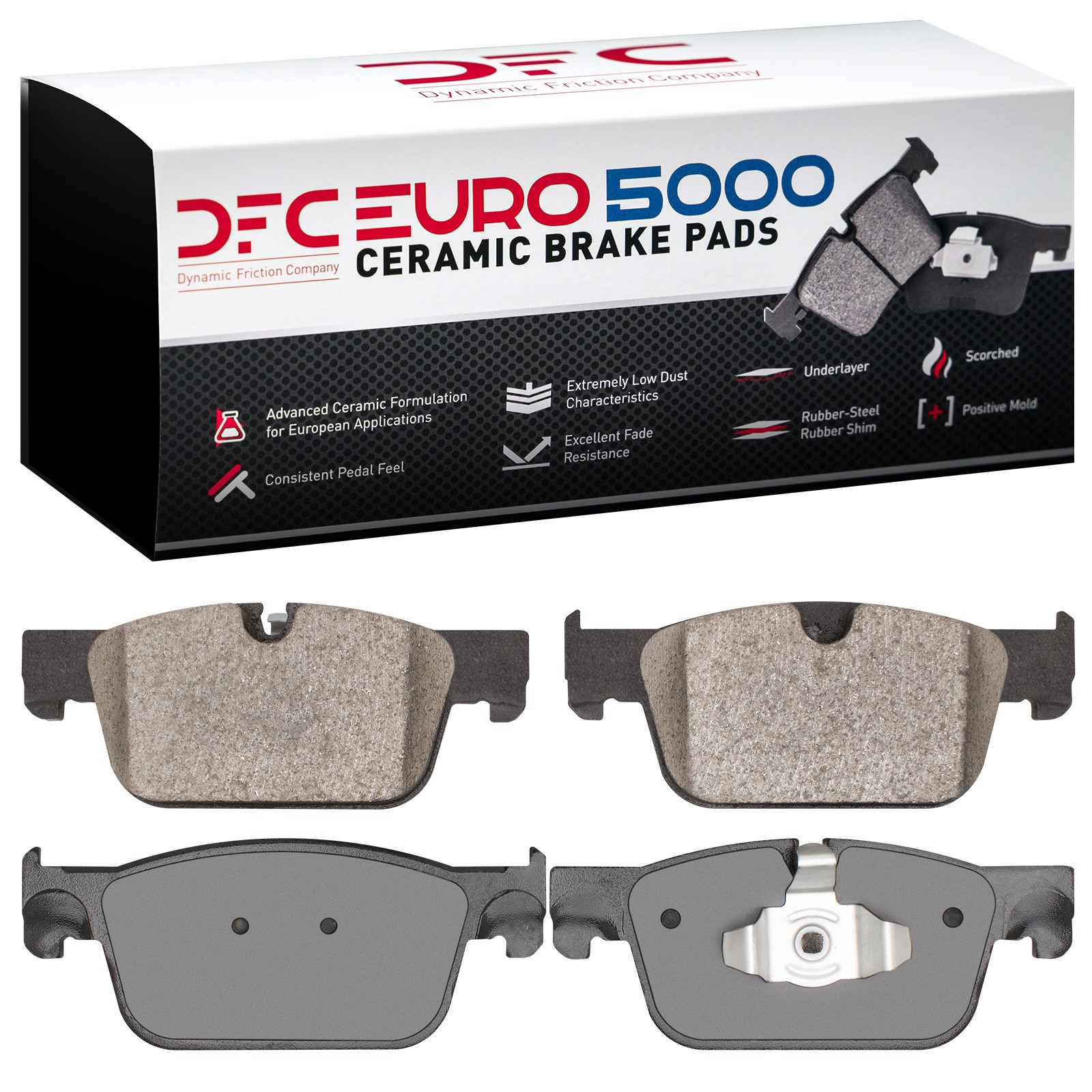DYN 1600-1924-00 DFC EURO 5000 Ceramic Brake Pads - Image 2