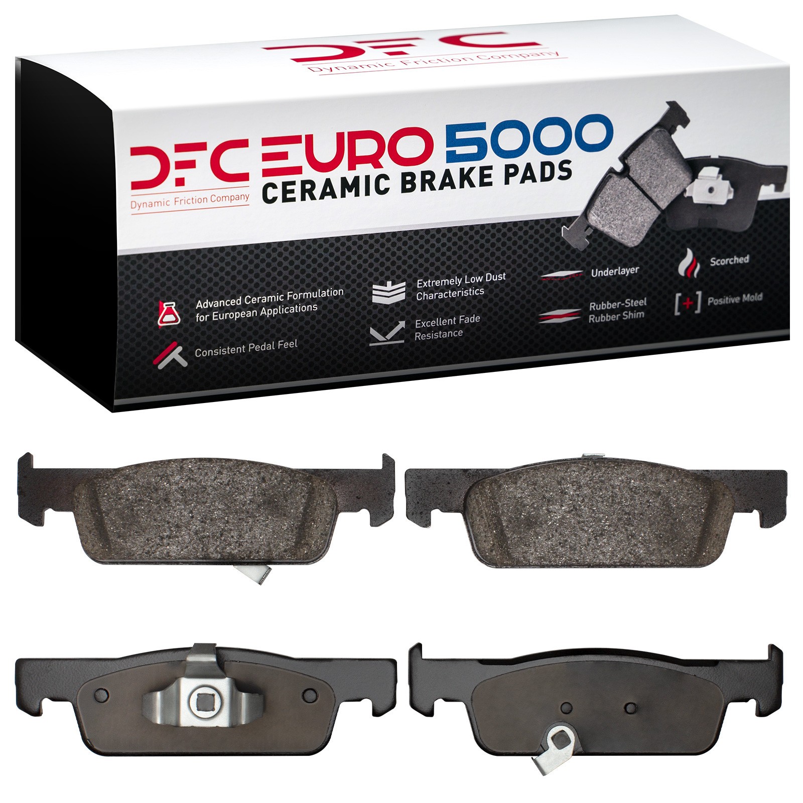 DYN 1600-1955-00 DFC EURO 5000 Ceramic Brake Pads - Image 2