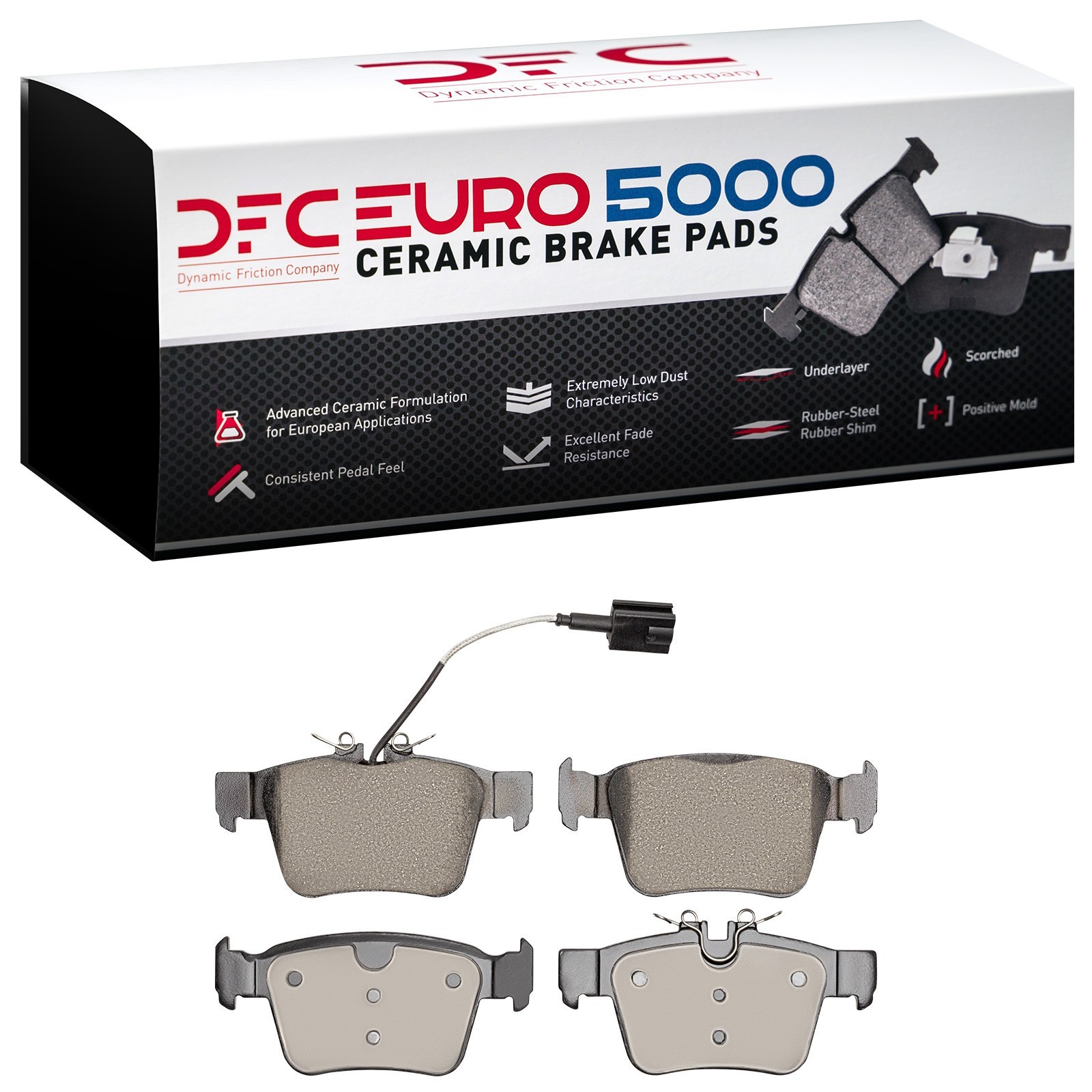 DYN-1600-1989-00 DFC EURO 5000 Ceramic Brake Pads - Image 2