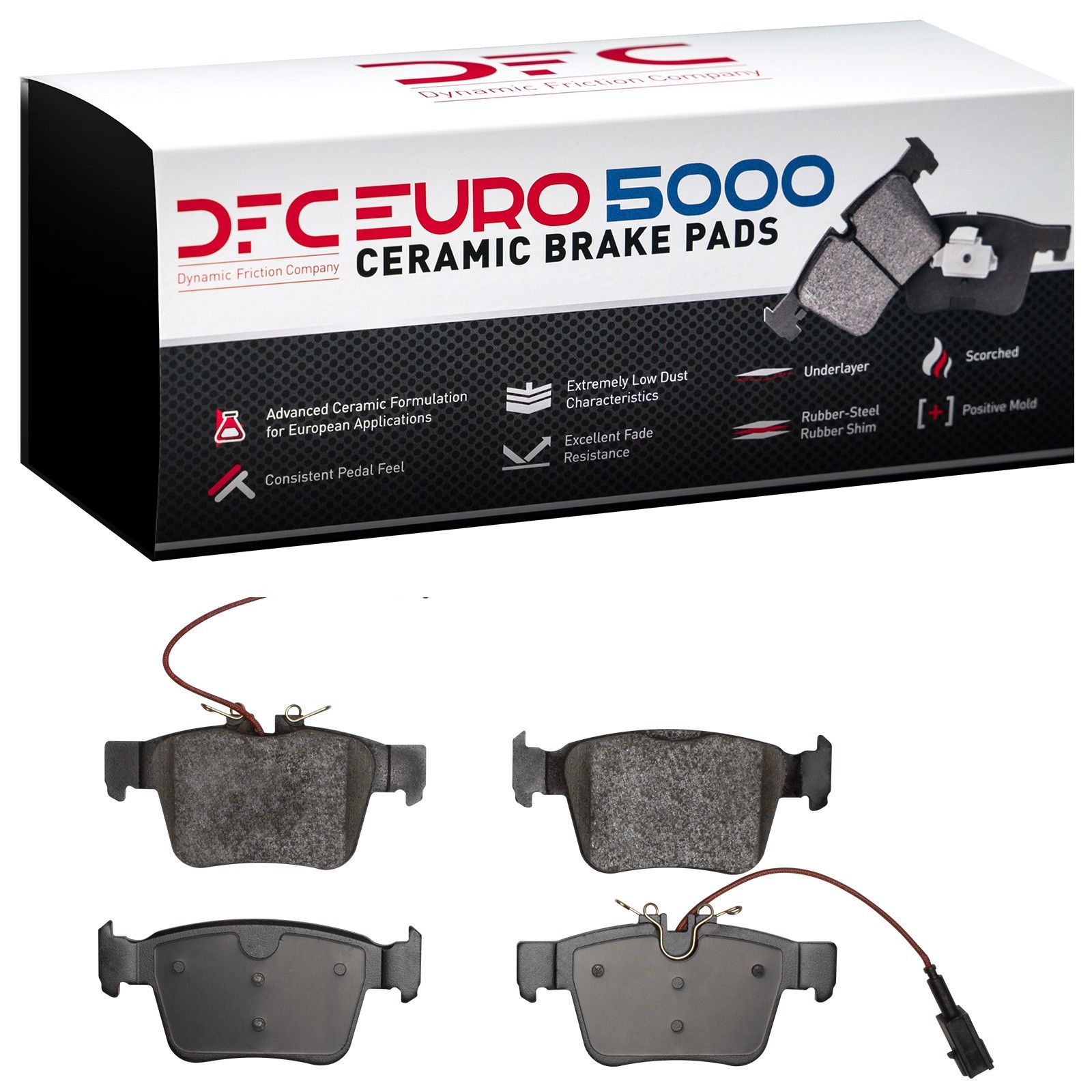 DYN 1600-1989-10 DFC EURO 5000 Ceramic Brake Pads - Image 2