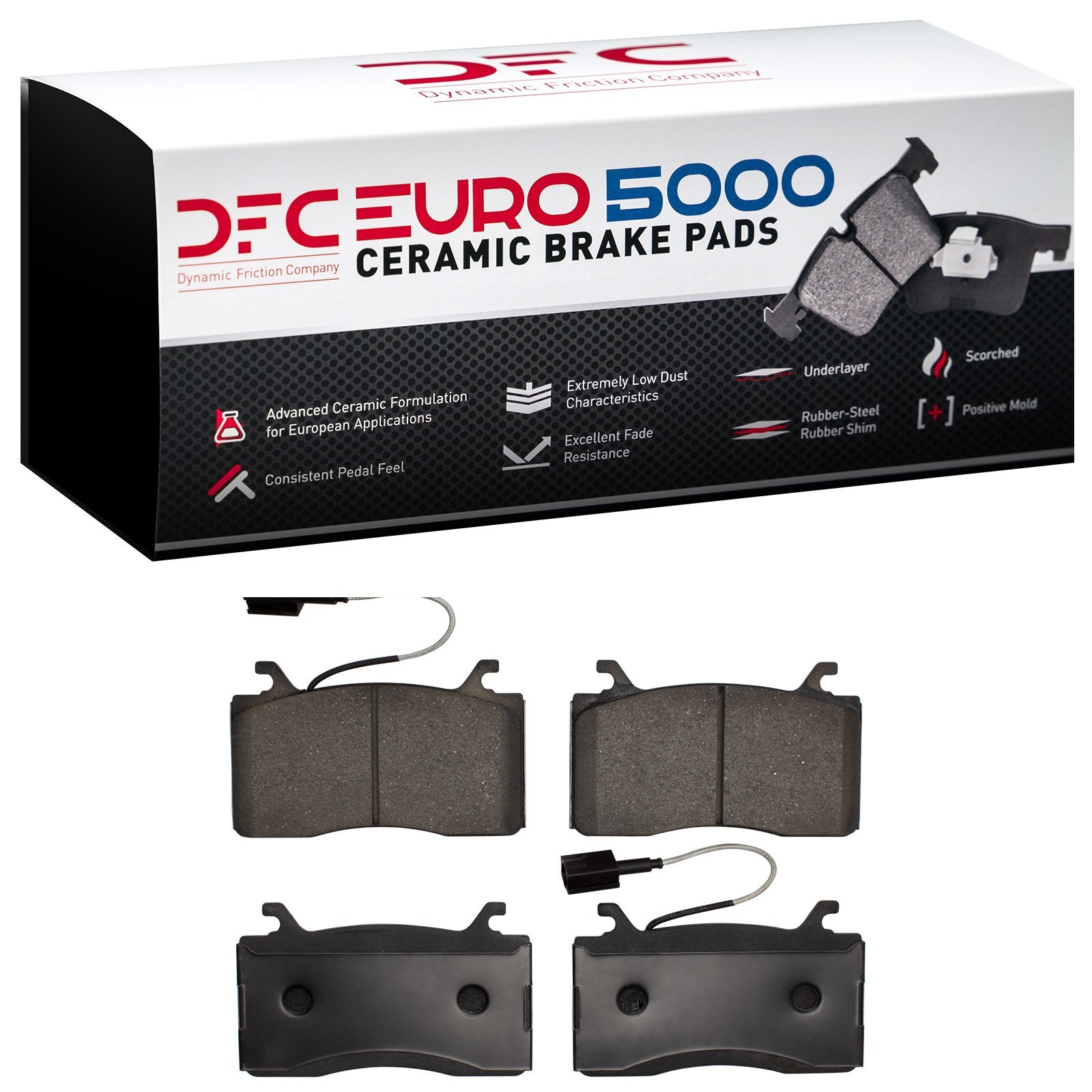 DYN-1600-2052-00 DFC EURO 5000 Ceramic Brake Pads - Image 2
