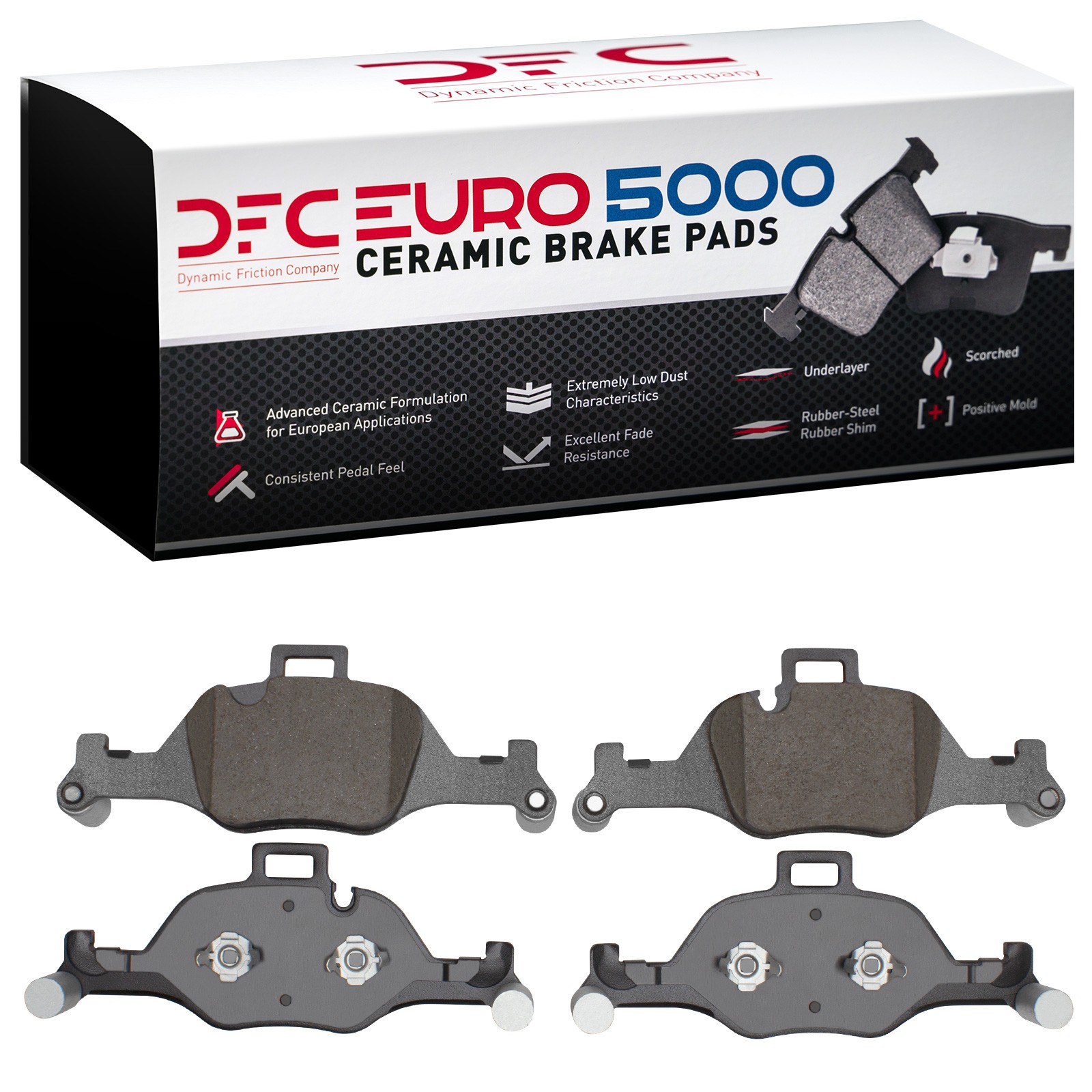 DYN-1600-2060-00 DFC EURO 5000 Ceramic Brake Pads - Image 2