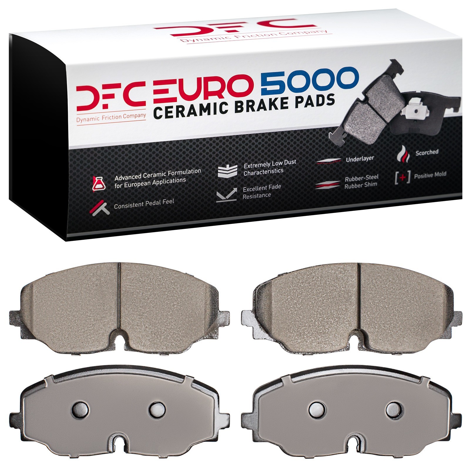 DYN-1600-2074-00 DFC EURO 5000 Ceramic Brake Pads - Image 2