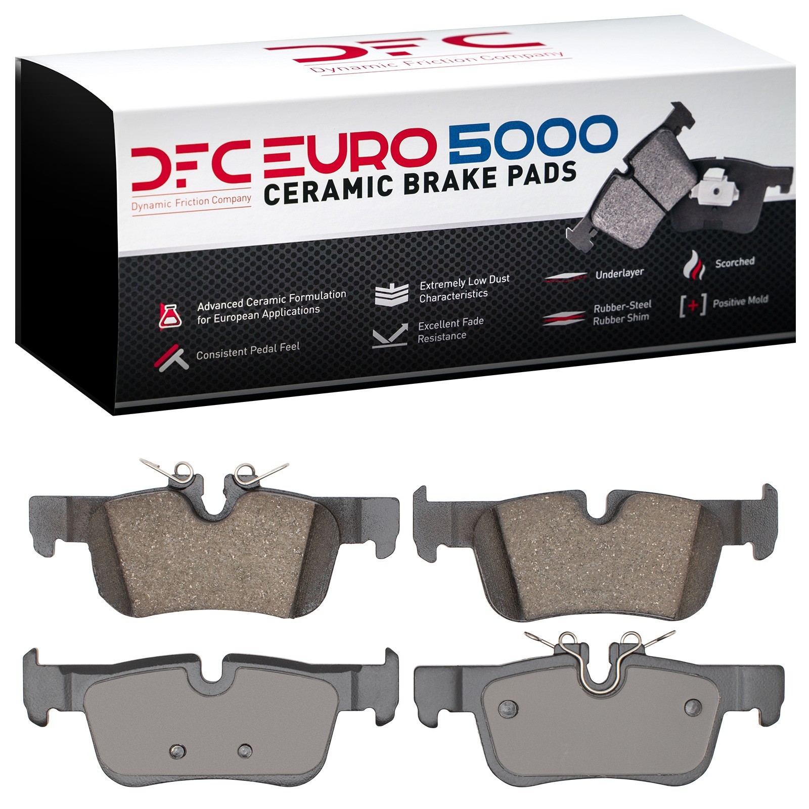 DYN 1600-2486-00 DFC EURO 5000 Ceramic Brake Pads - Image 2