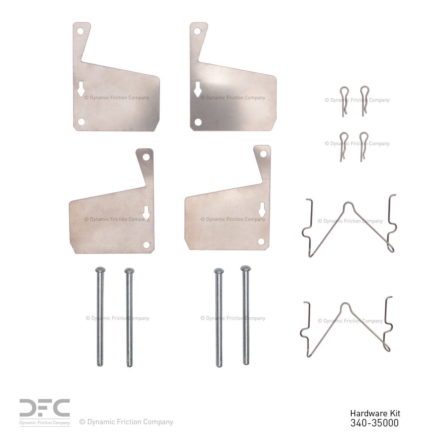 DYN 340-35000 DFC Disc Brake Hardware Kit - Image 2
