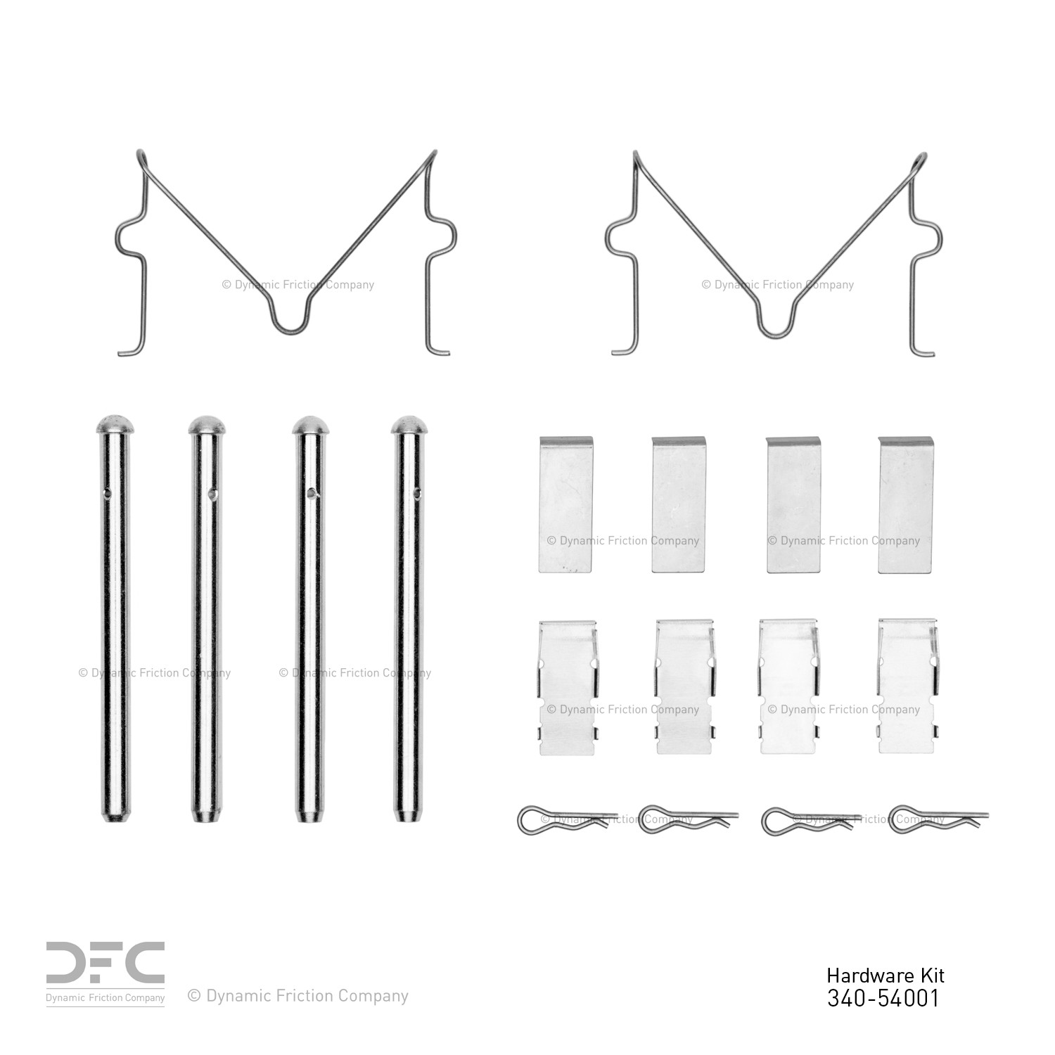 DYN 340-54001 DFC Disc Brake Hardware Kit - Image 2