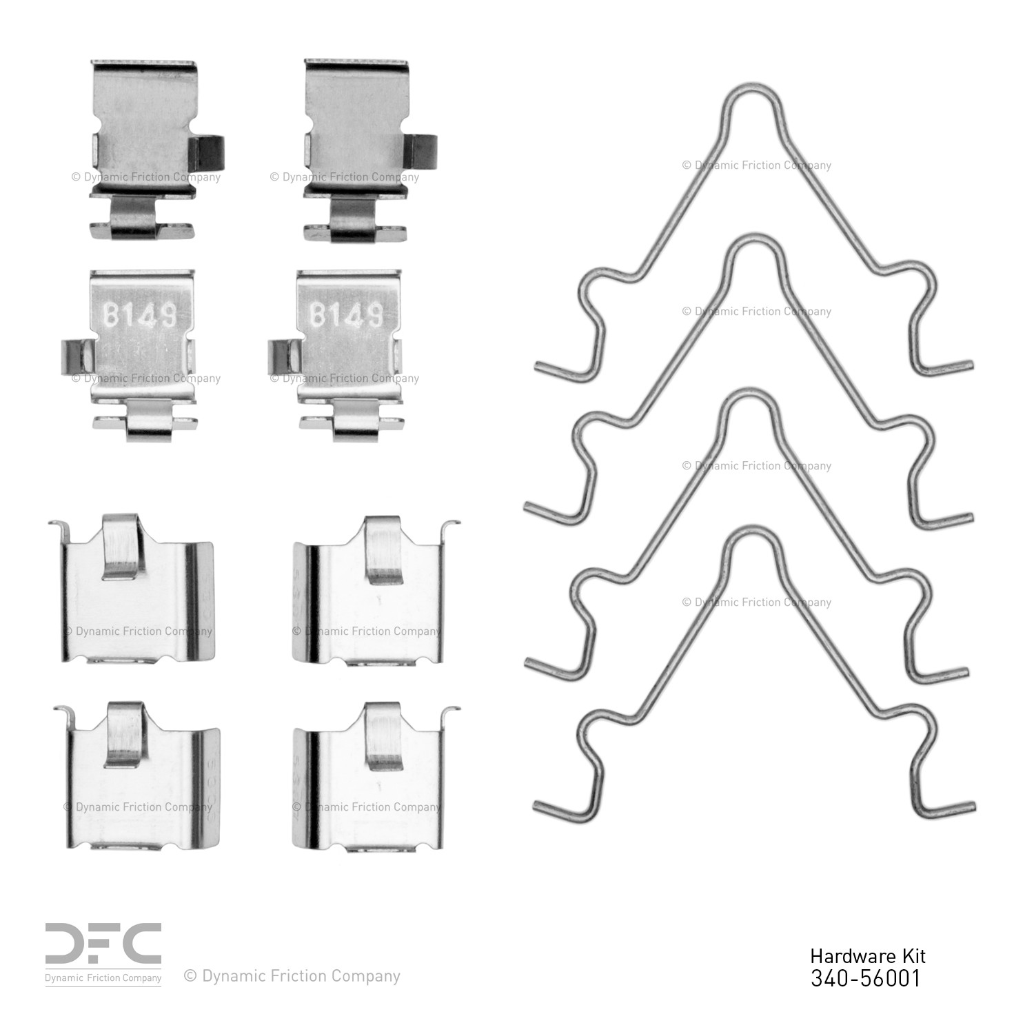 DYN 340-56001 DFC Disc Brake Hardware Kit - Image 2