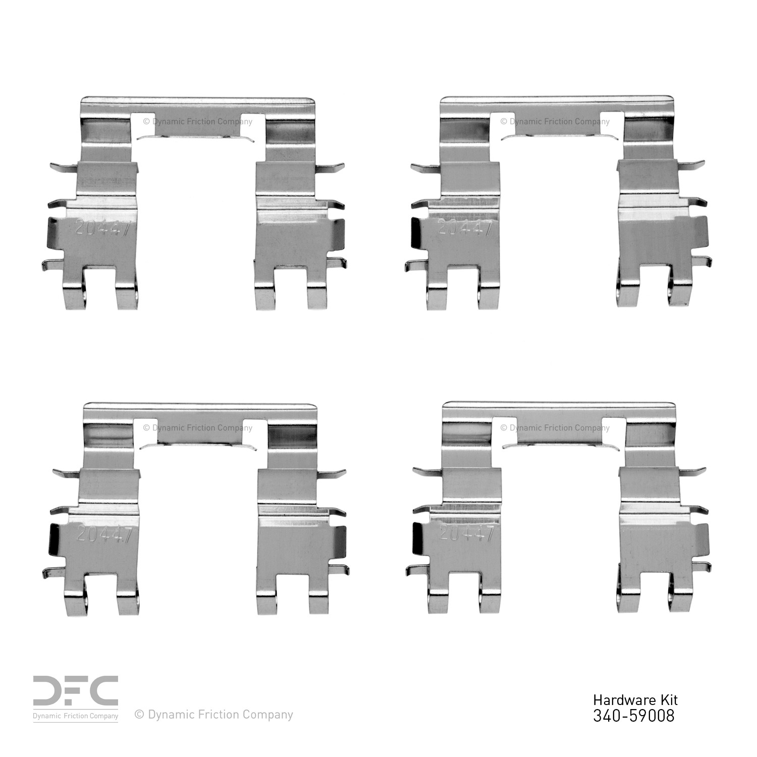 DYN 340-59008 DFC Disc Brake Hardware Kit