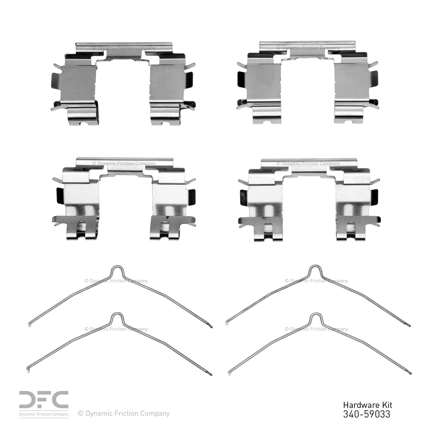 DYN 340-59033 DFC Disc Brake Hardware Kit - Image 2