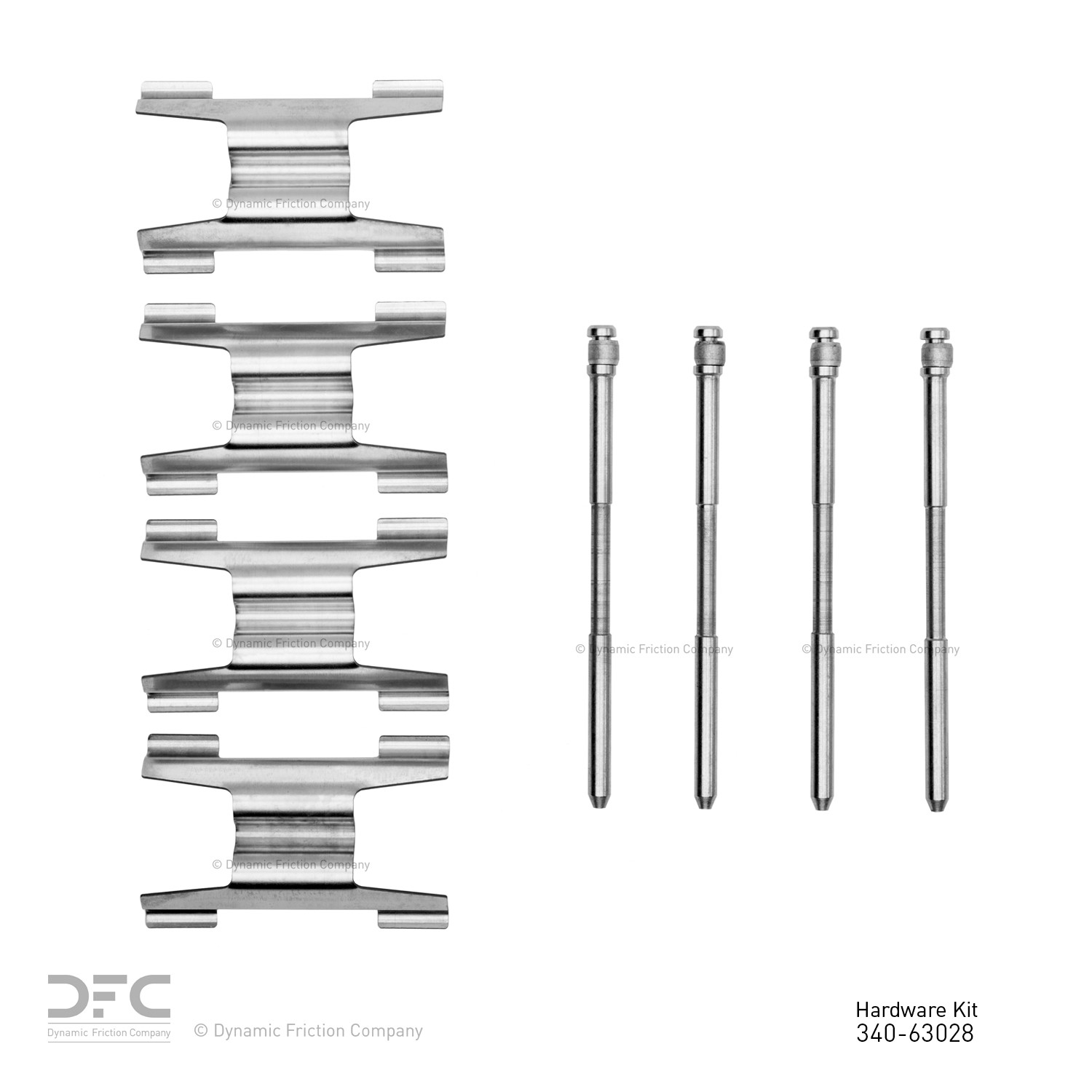 DYN 340-63028 DFC Disc Brake Hardware Kit - Image 2