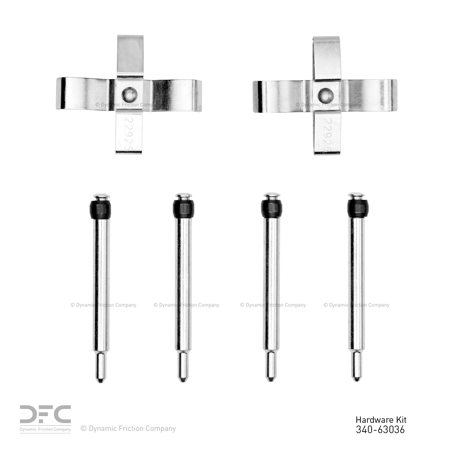 DYN-340-63036 DFC Disc Brake Hardware Kit - Image 2