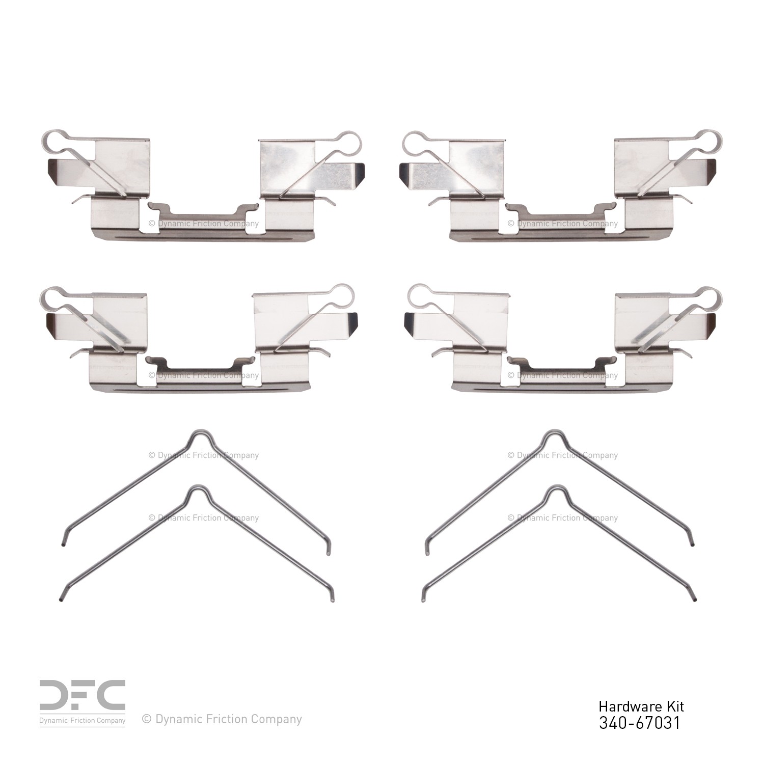 DYN-340-67031 DFC Disc Brake Hardware Kit