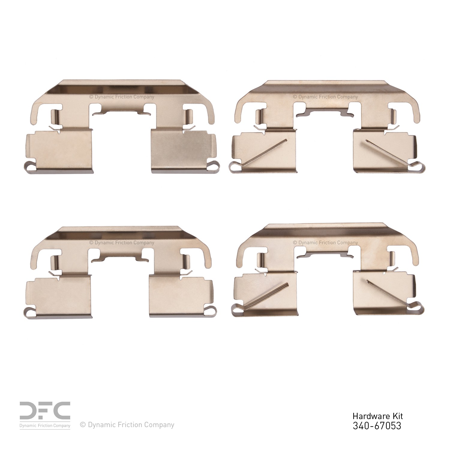 DYN 340-67053 DFC Disc Brake Hardware Kit