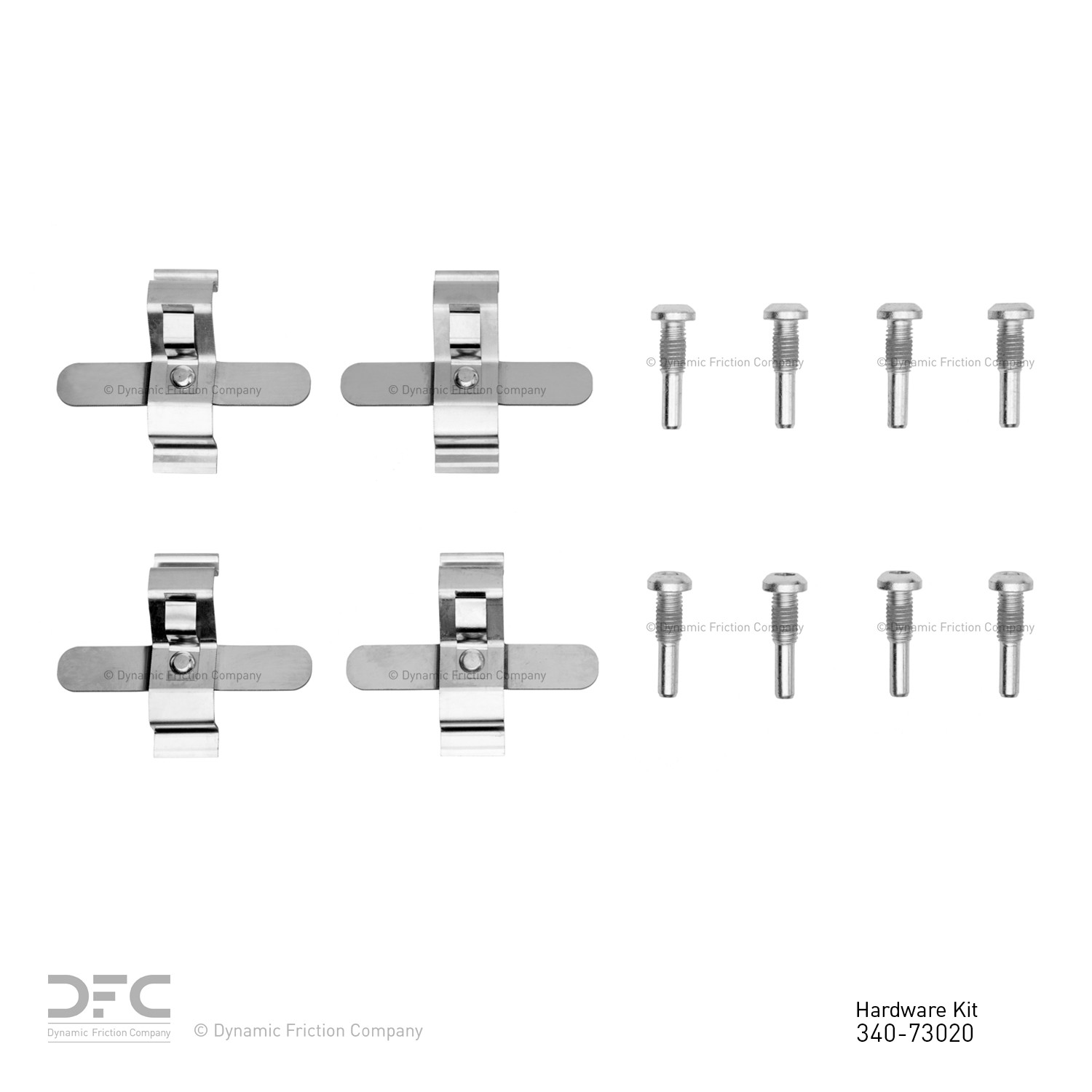 DYN 340-73020 DFC Disc Brake Hardware Kit - Image 2