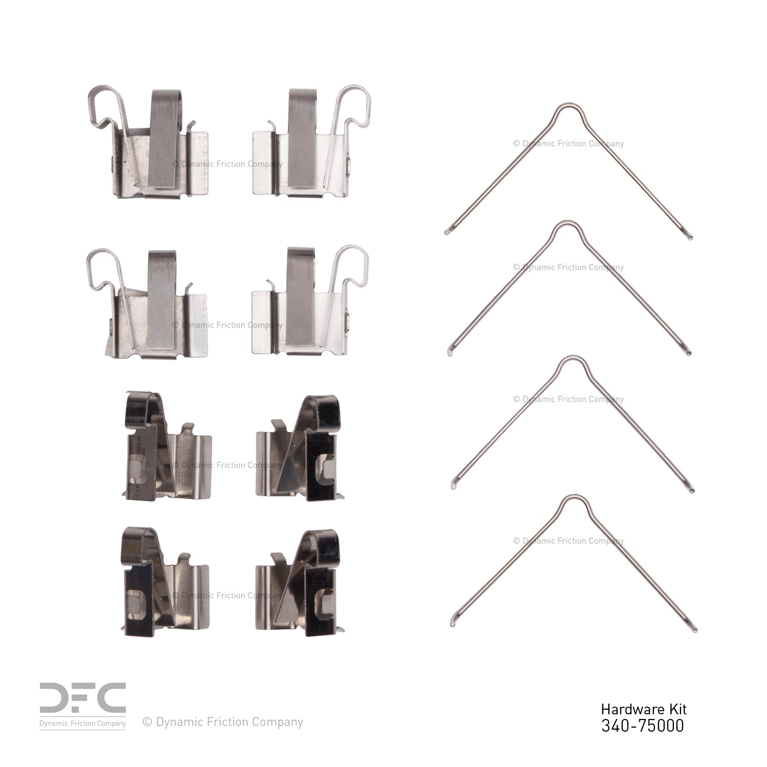 DYN 340-75000 DFC Disc Brake Hardware Kit - Image 2