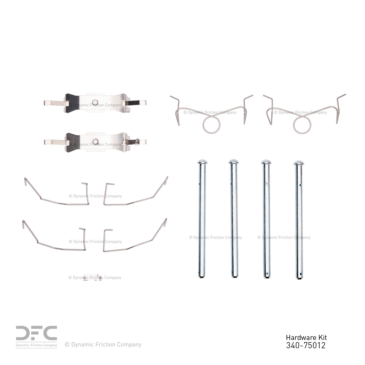 DYN 340-75012 DFC Disc Brake Hardware Kit