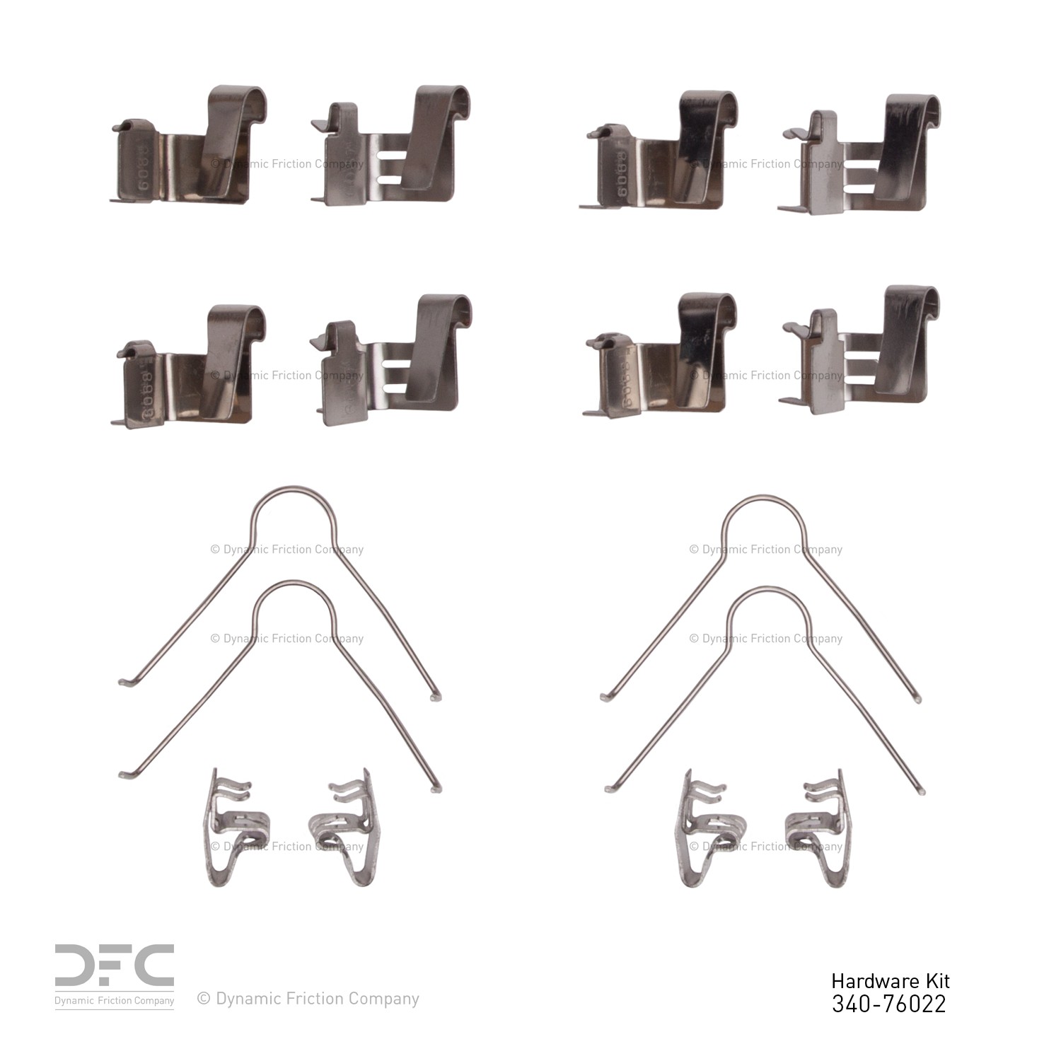 DYN 340-76022 DFC Disc Brake Hardware Kit - Image 2