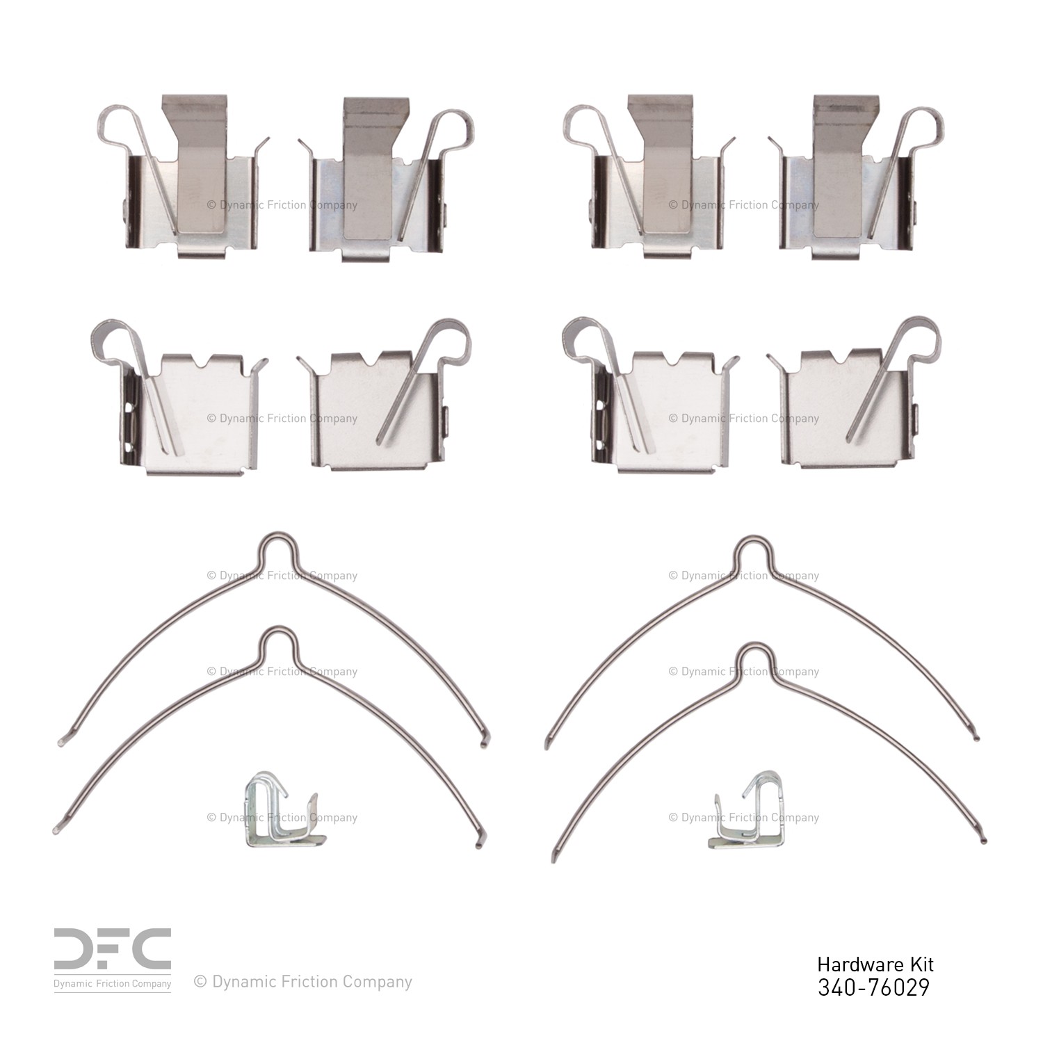 DYN 340-76029 DFC Disc Brake Hardware Kit - Image 2
