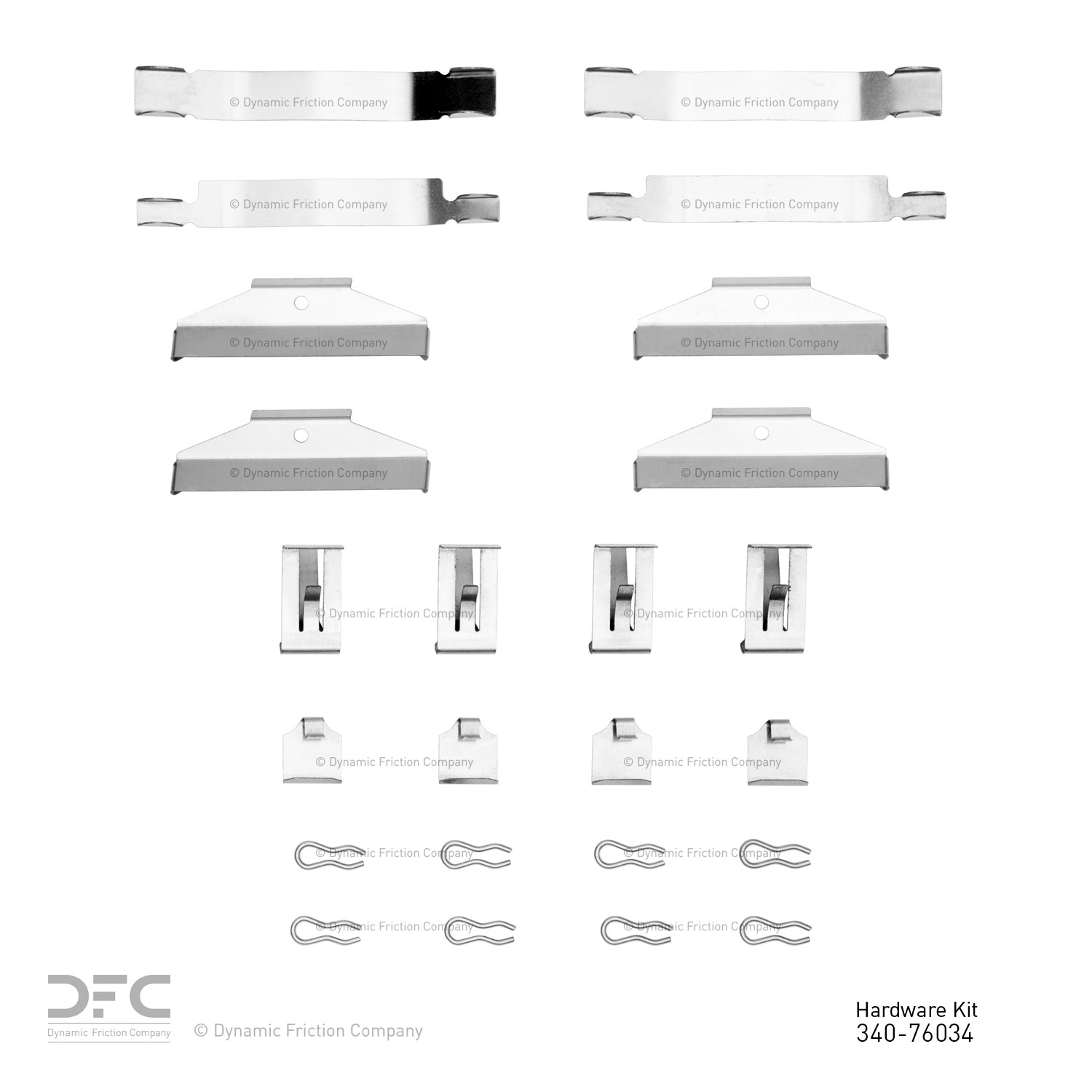DYN 340-76034 DFC Disc Brake Hardware Kit - Image 2