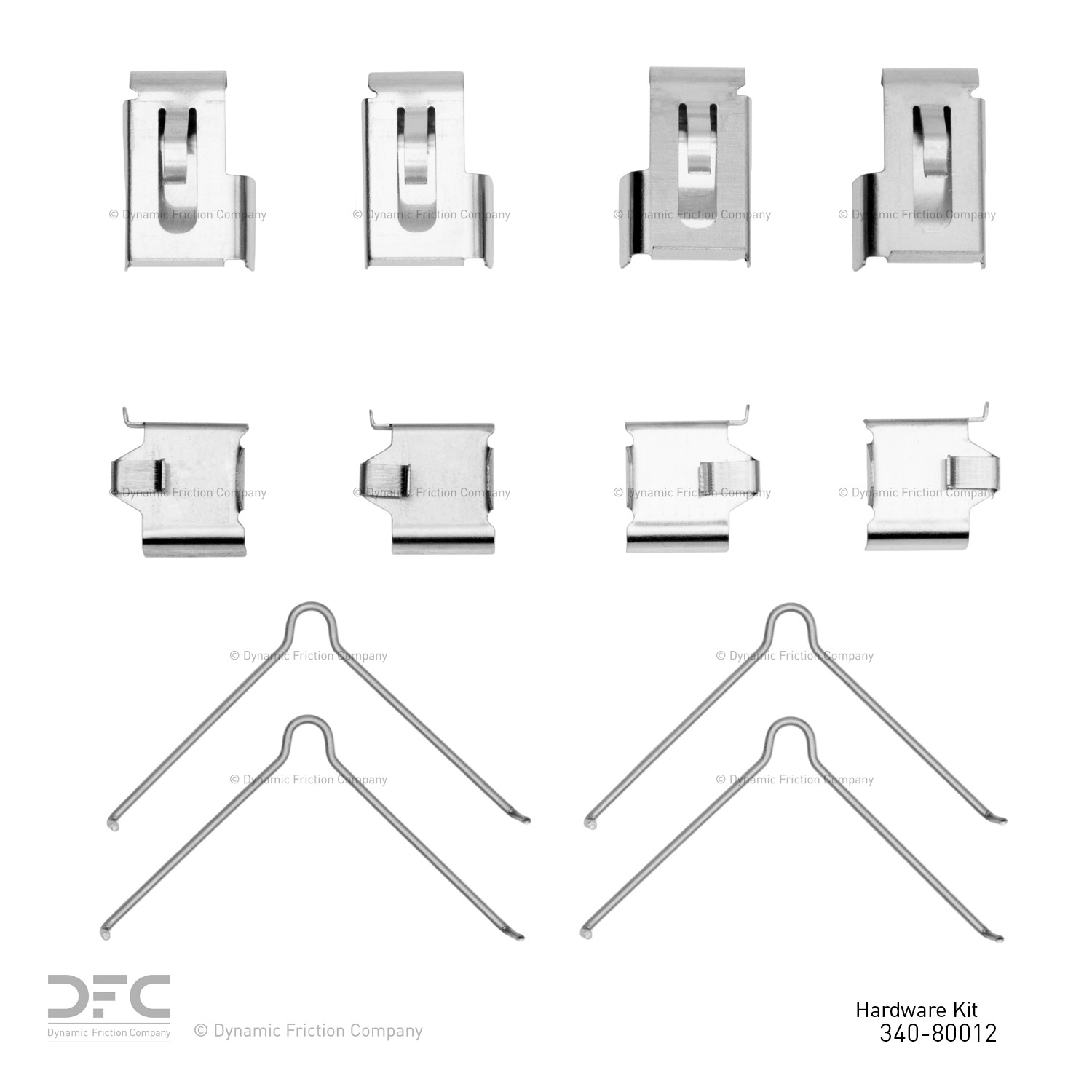DYN 340-80012 DFC Disc Brake Hardware Kit
