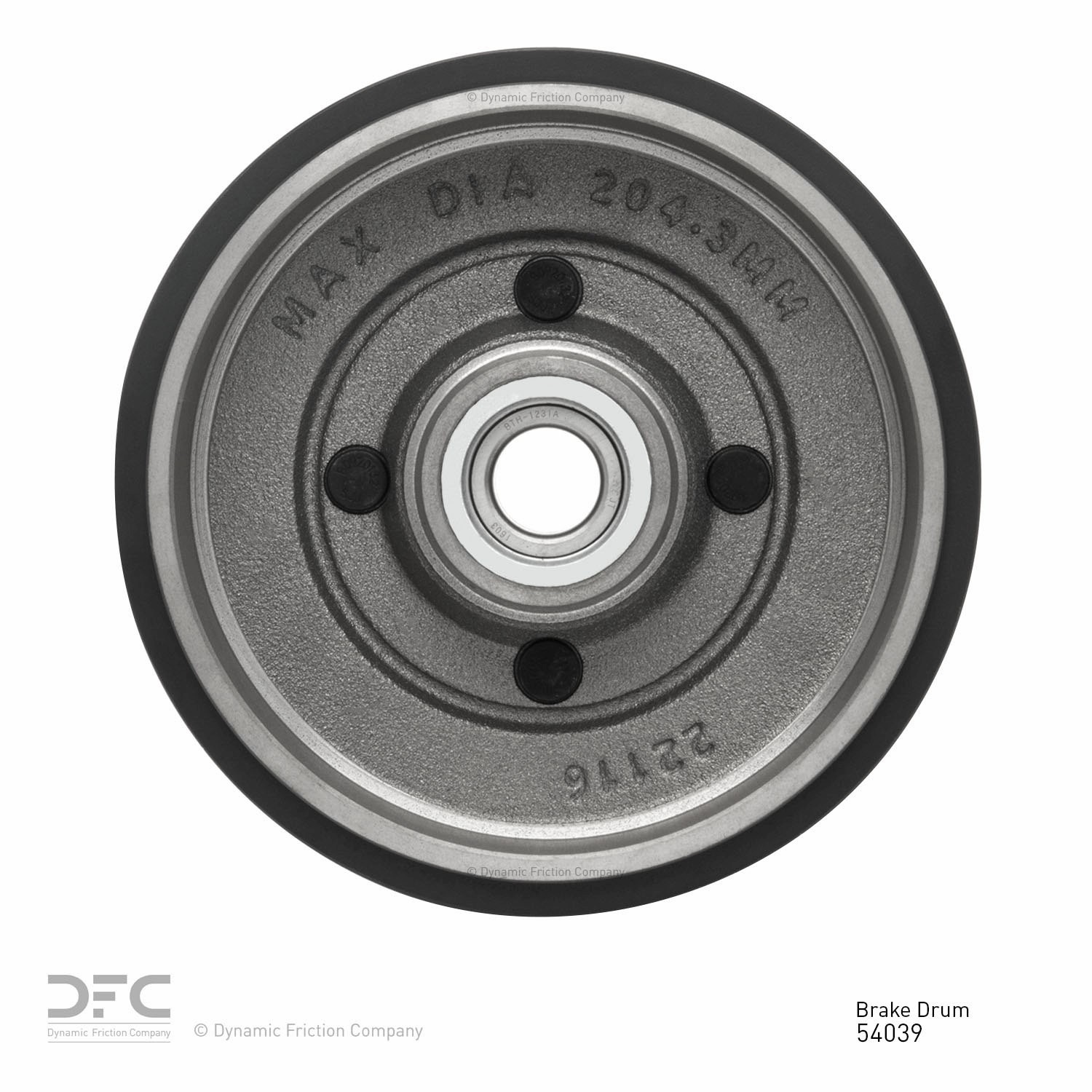 DYN 365-54039 True Balanced Brake Drum - Image 2