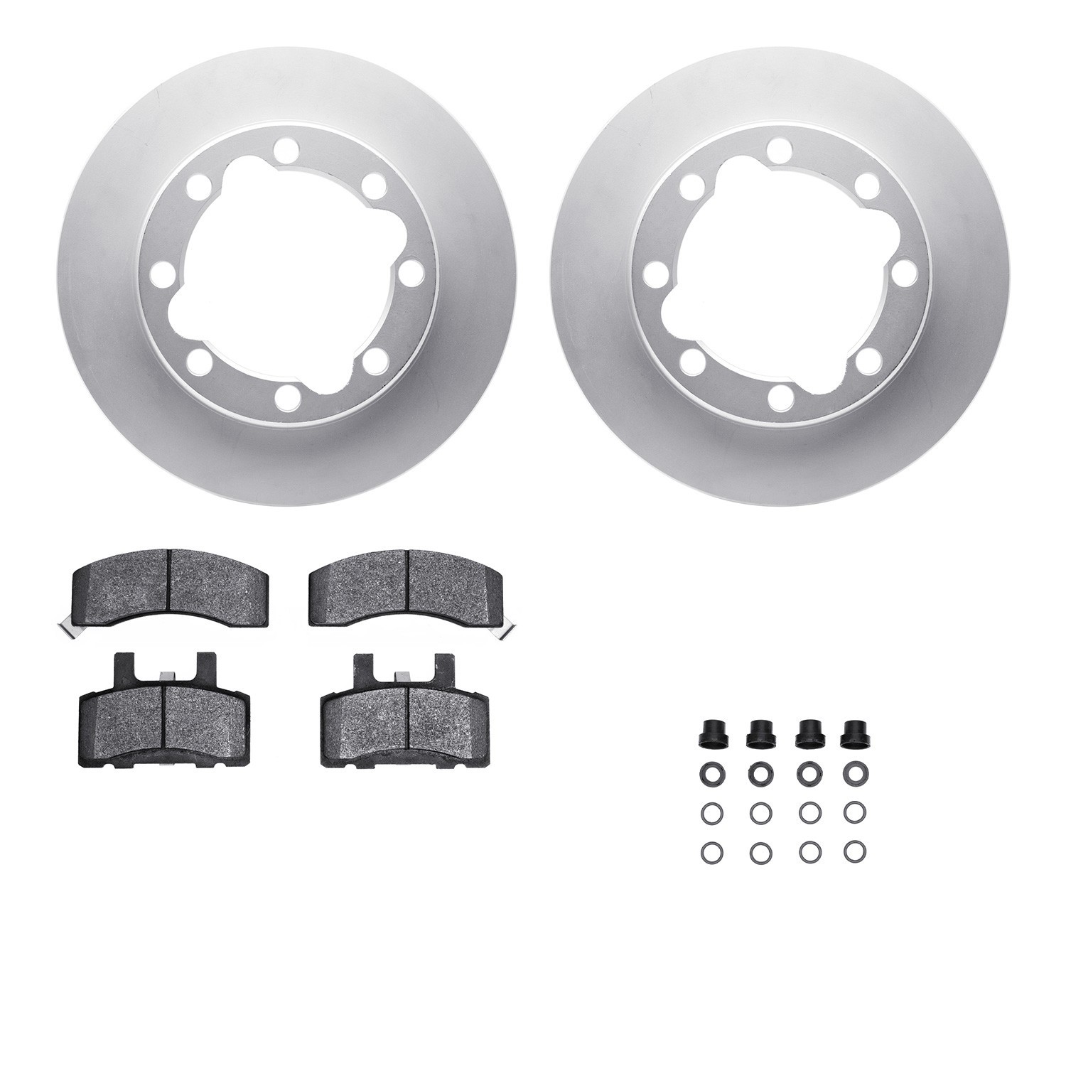 DYN 4212-40106 DFC GEOSPEC Coated Rotor- HD Brake Pad - Hardware