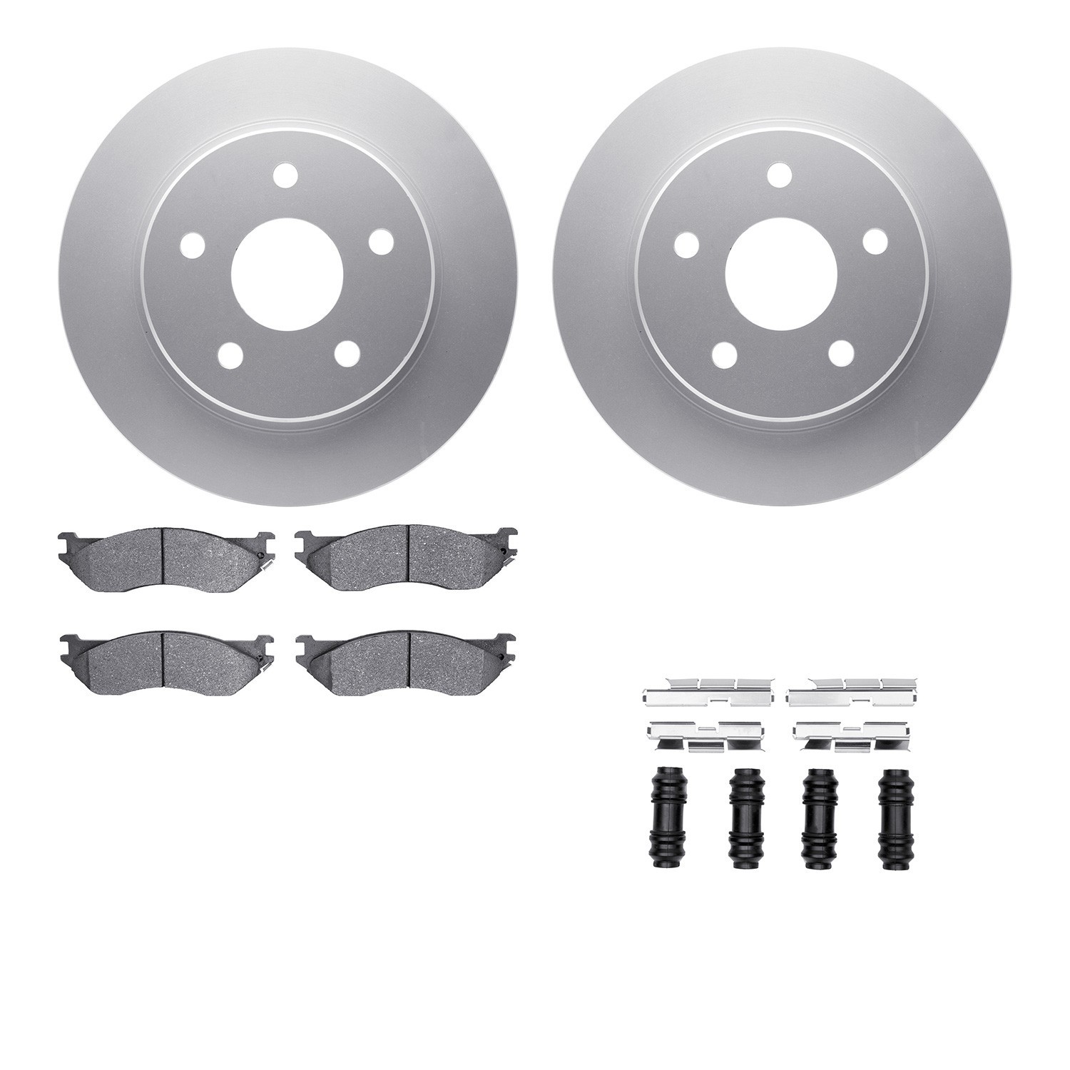 DYN-4212-40130 DFC GEOSPEC Coated Rotor- HD Brake Pad - Hardware