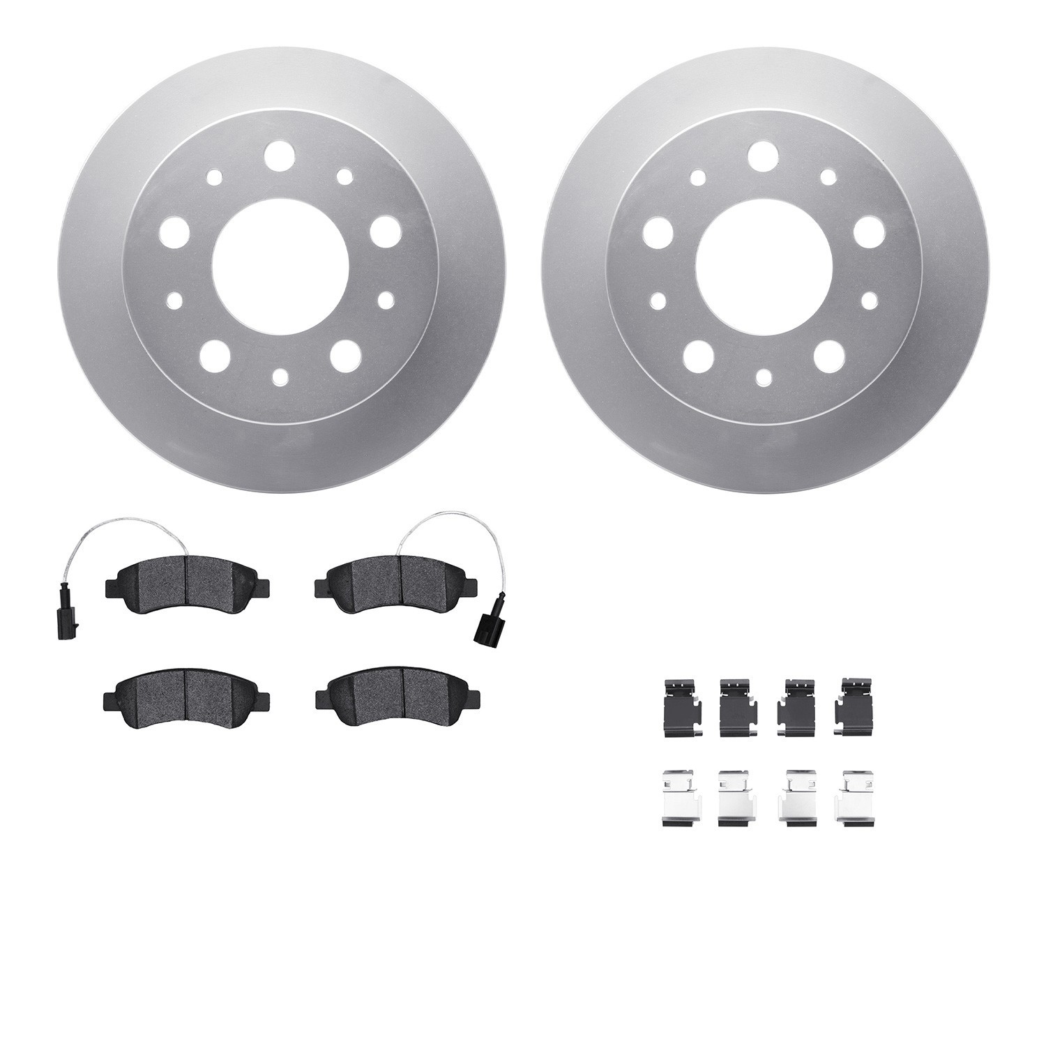 DYN 4212-40155 DFC GEOSPEC Coated Rotor- HD Brake Pad - Hardware