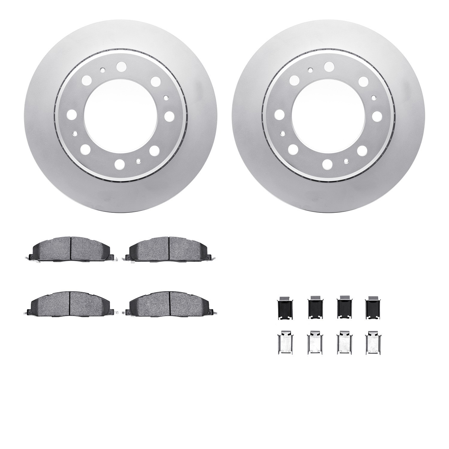 DYN-4212-40159 DFC GEOSPEC Coated Rotor- HD Brake Pad - Hardware