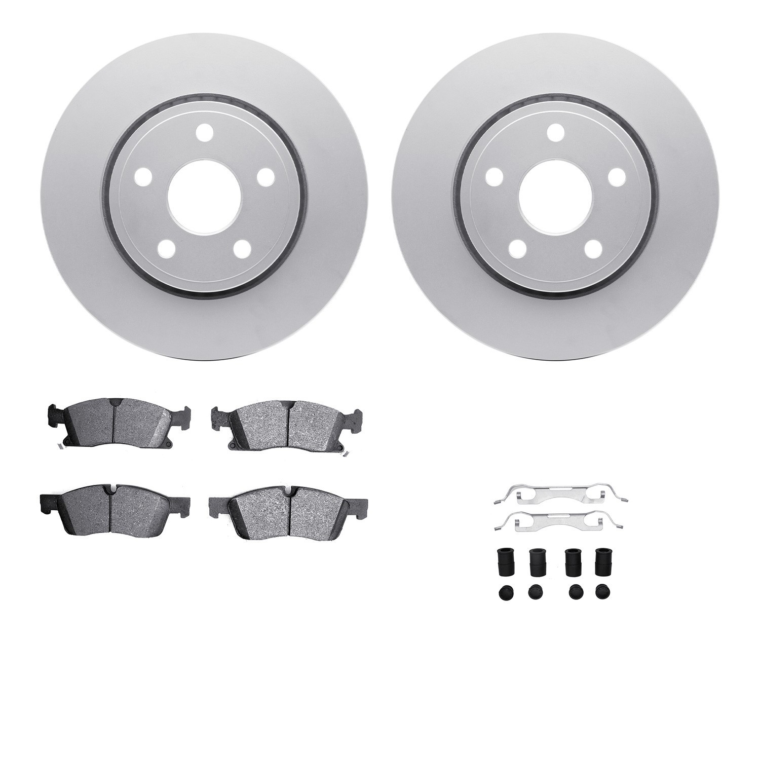 DYN 4212-42002 DFC GEOSPEC Coated Rotor- HD Brake Pad - Hardware