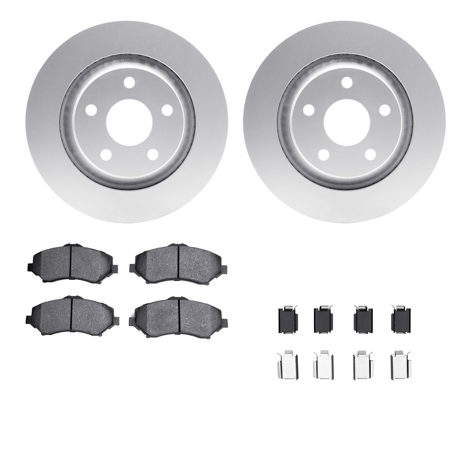 DYN 4212-42088 DFC GEOSPEC Coated Rotor- HD Brake Pad - Hardware