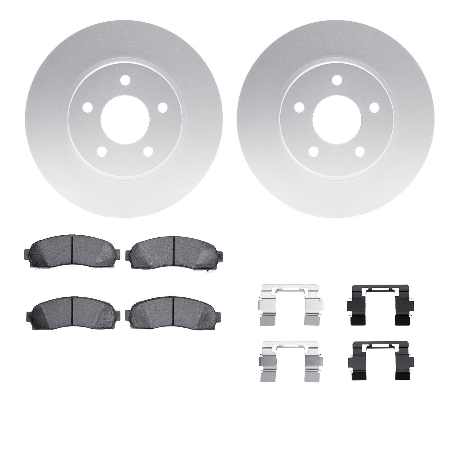DYN 4212-47107 DFC GEOSPEC Coated Rotor- HD Brake Pad - Hardware