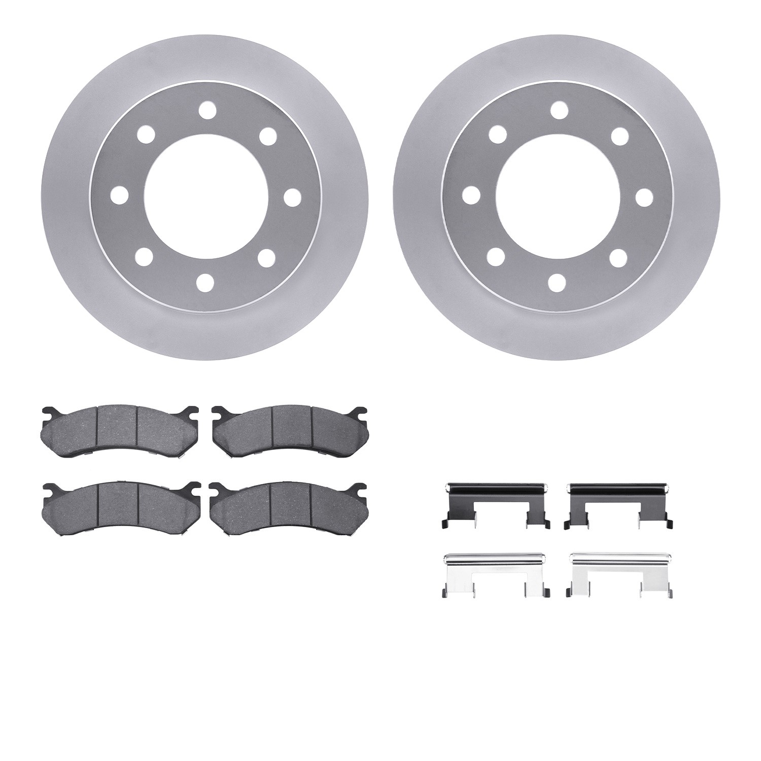 DYN-4212-48006 DFC GEOSPEC Coated Rotor- HD Brake Pad - Hardware