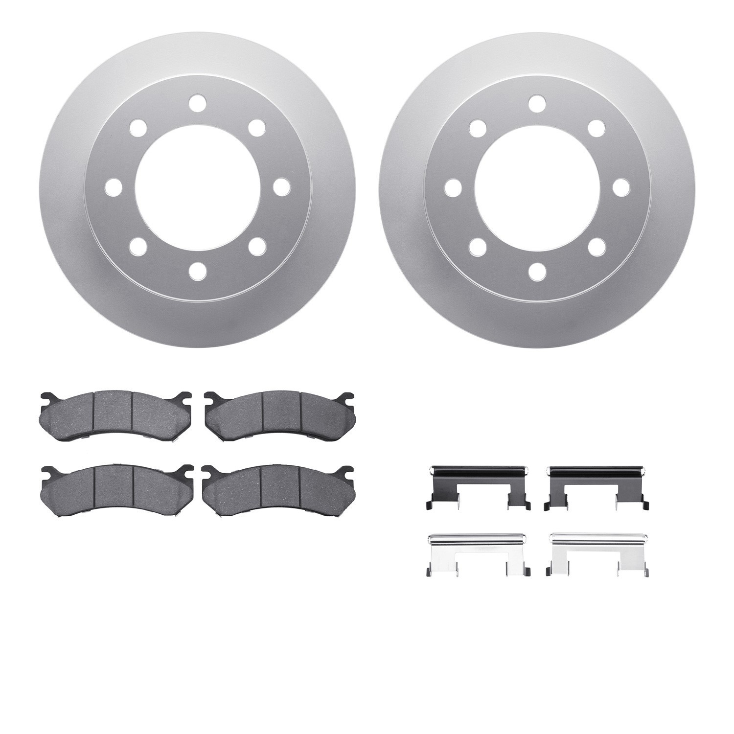 DYN-4212-48008 DFC GEOSPEC Coated Rotor- HD Brake Pad - Hardware
