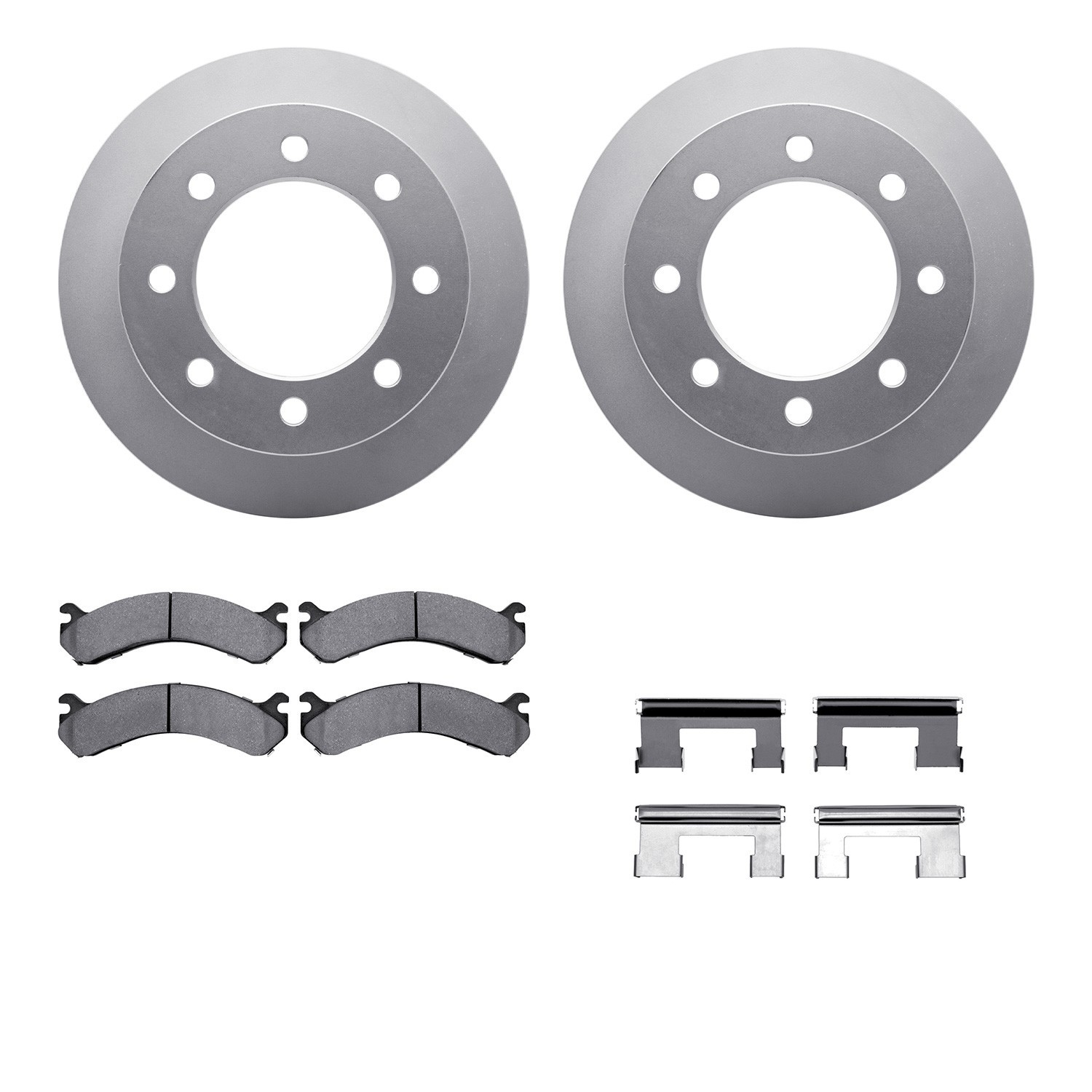 DYN 4212-48012 DFC GEOSPEC Coated Rotor- HD Brake Pad - Hardware