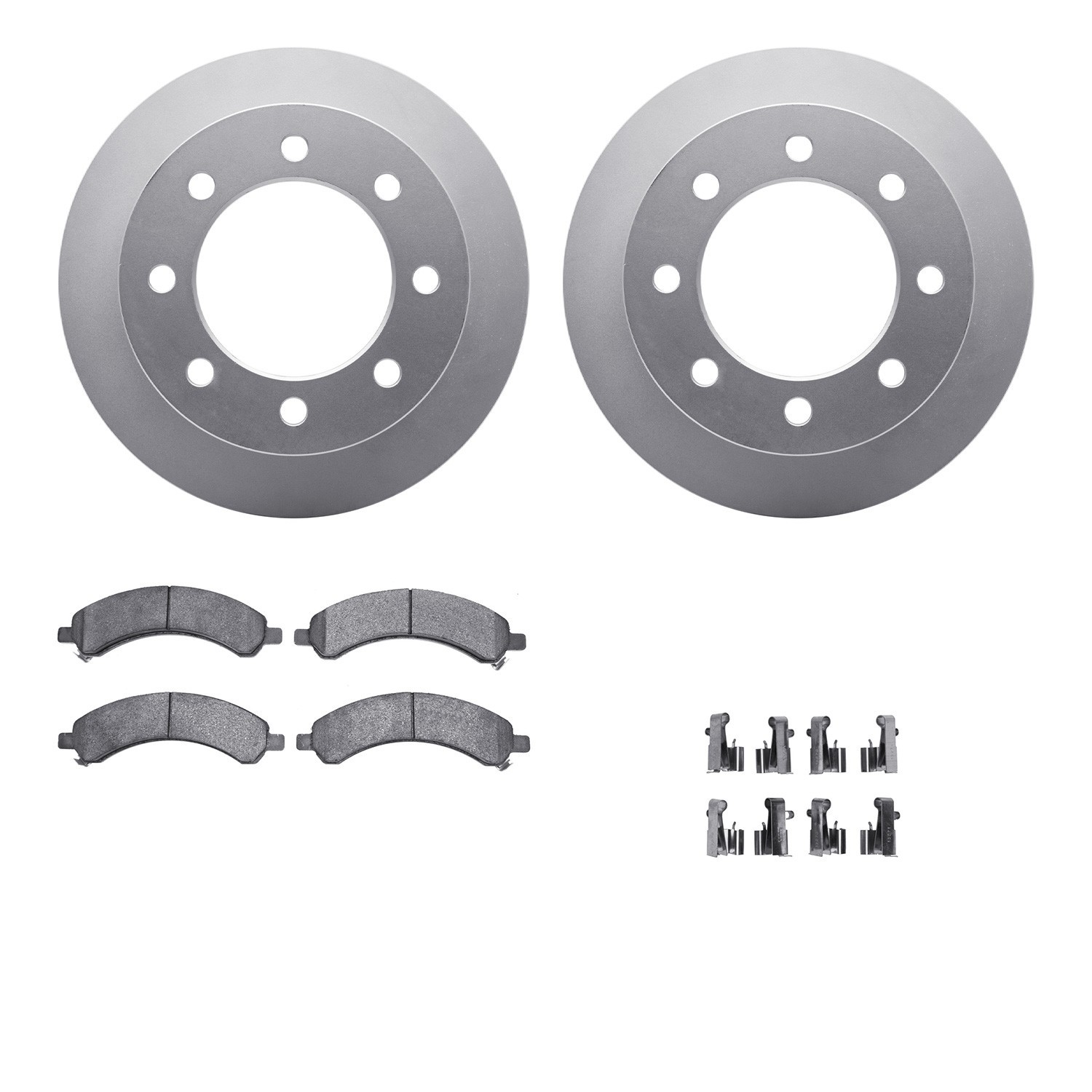 DYN 4212-48013 DFC GEOSPEC Coated Rotor- HD Brake Pad - Hardware