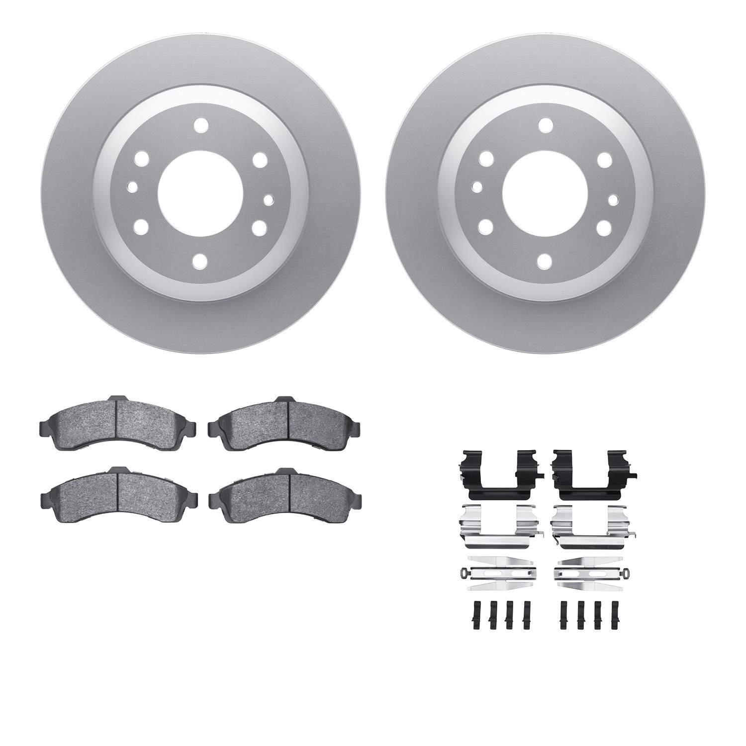 DYN 4212-48014 DFC GEOSPEC Coated Rotor- HD Brake Pad - Hardware